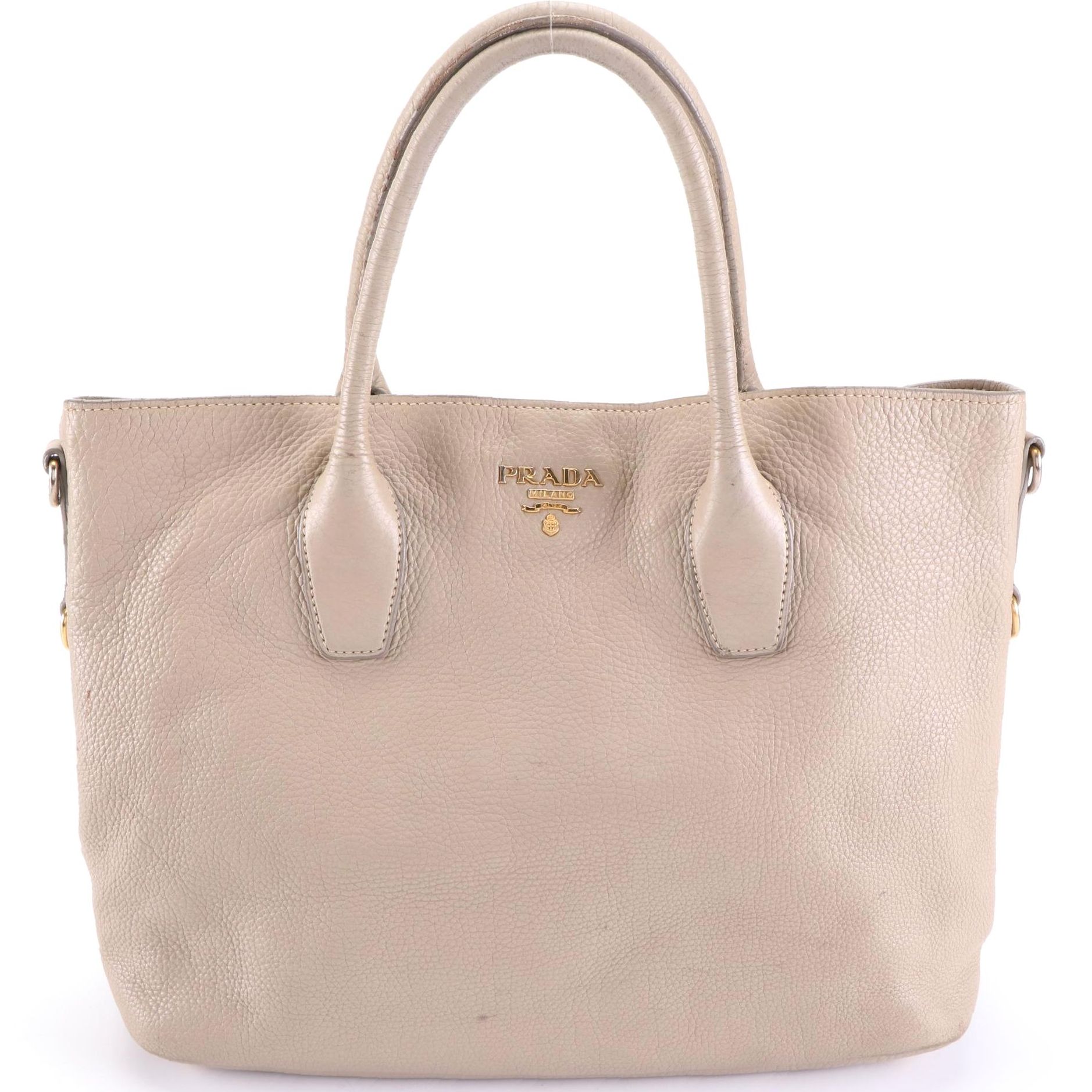 Prada Two-Way Tote Bag in Vitello Daino Leather