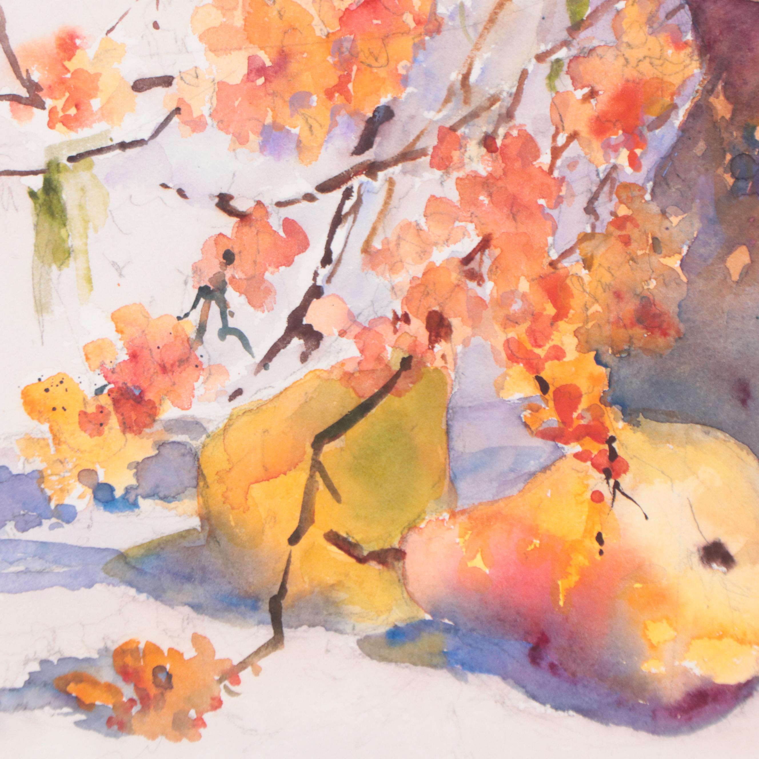 Nancy Nordloh Neville Watercolor Still Life Painting, 2004