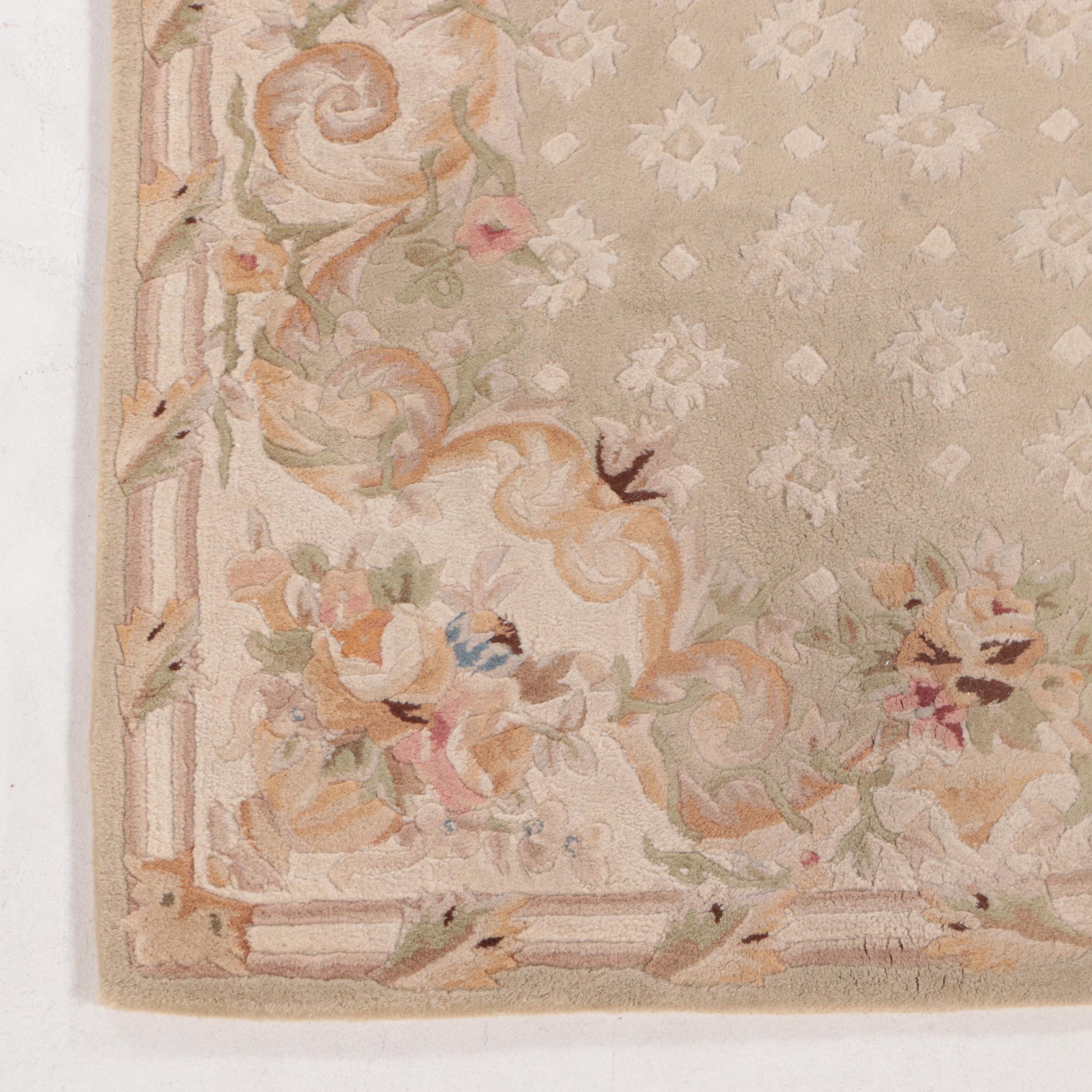 3'7 x 5'9 Hand-Tufted and Carved Capel Chinese Aubusson Style Area Rug