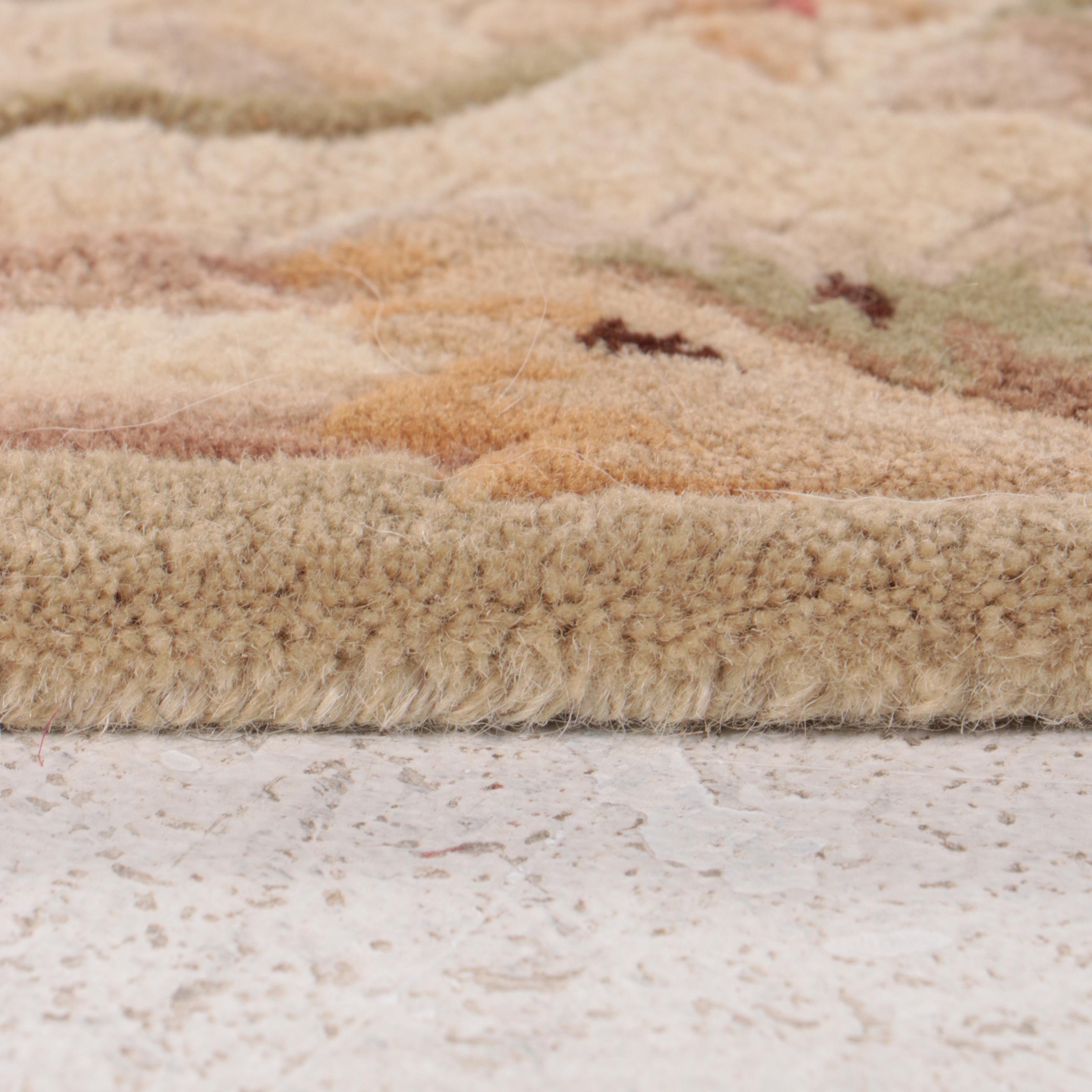 3'7 x 5'9 Hand-Tufted and Carved Capel Chinese Aubusson Style Area Rug