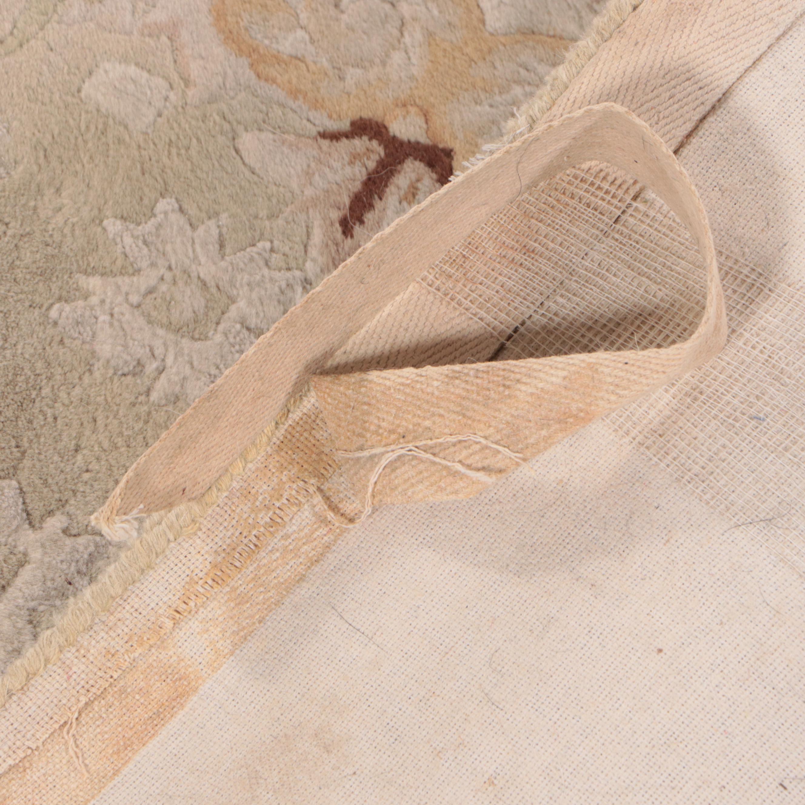 3'7 x 5'9 Hand-Tufted and Carved Capel Chinese Aubusson Style Area Rug