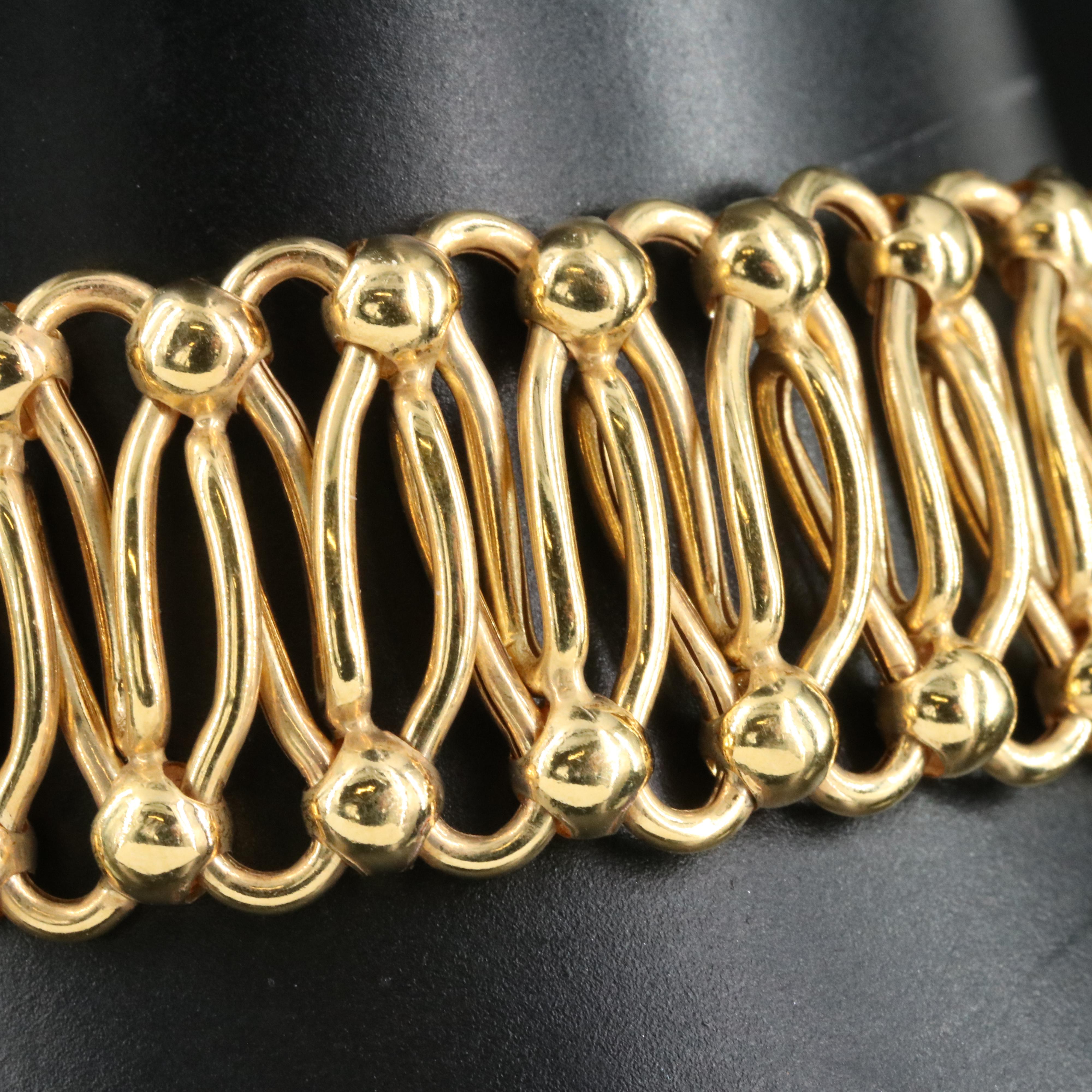 Italian 14K Fancy Link Bracelet