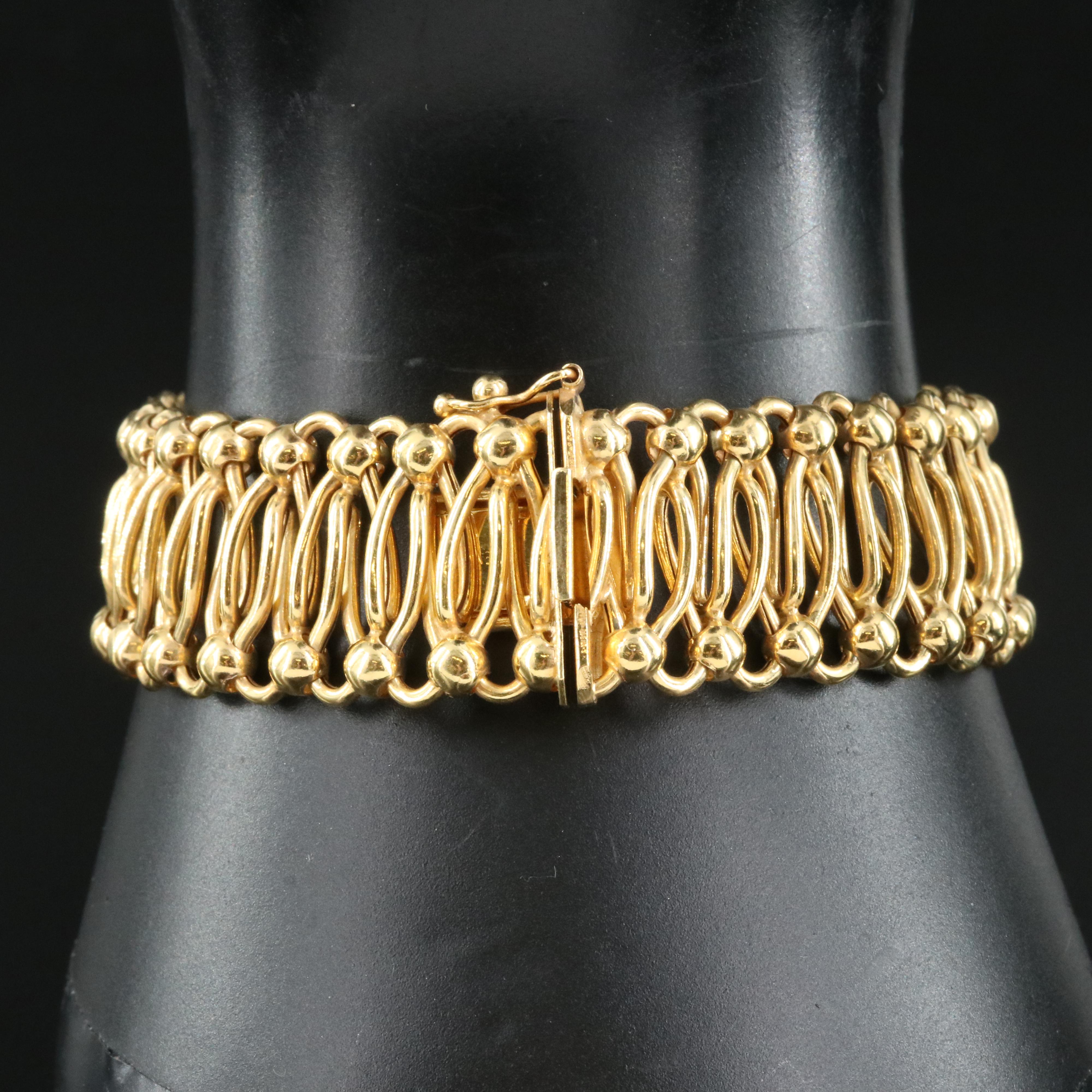 Italian 14K Fancy Link Bracelet