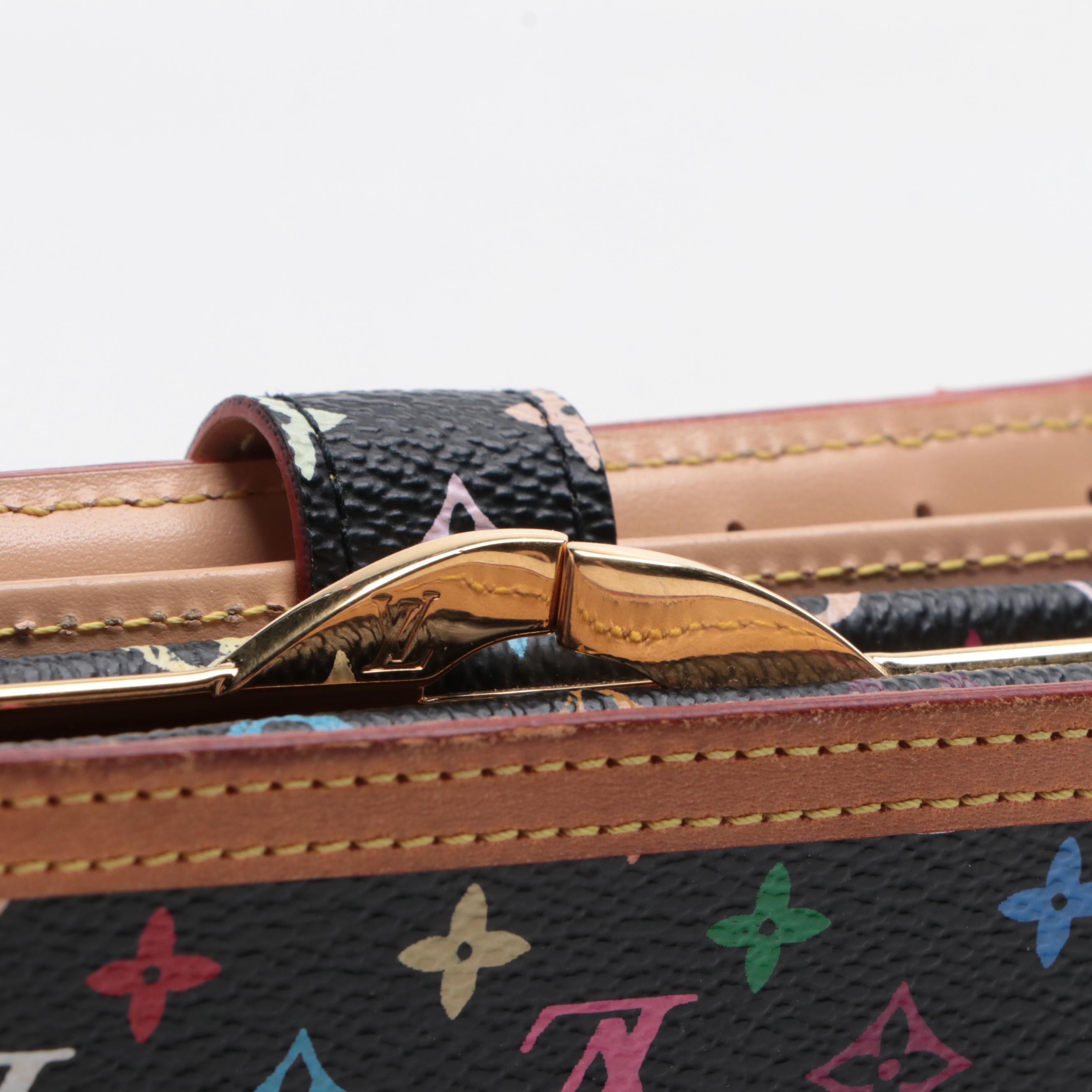 Louis Vuitton x Takashi Murakami Compact Wallet in Multicolor Monogram Canvas