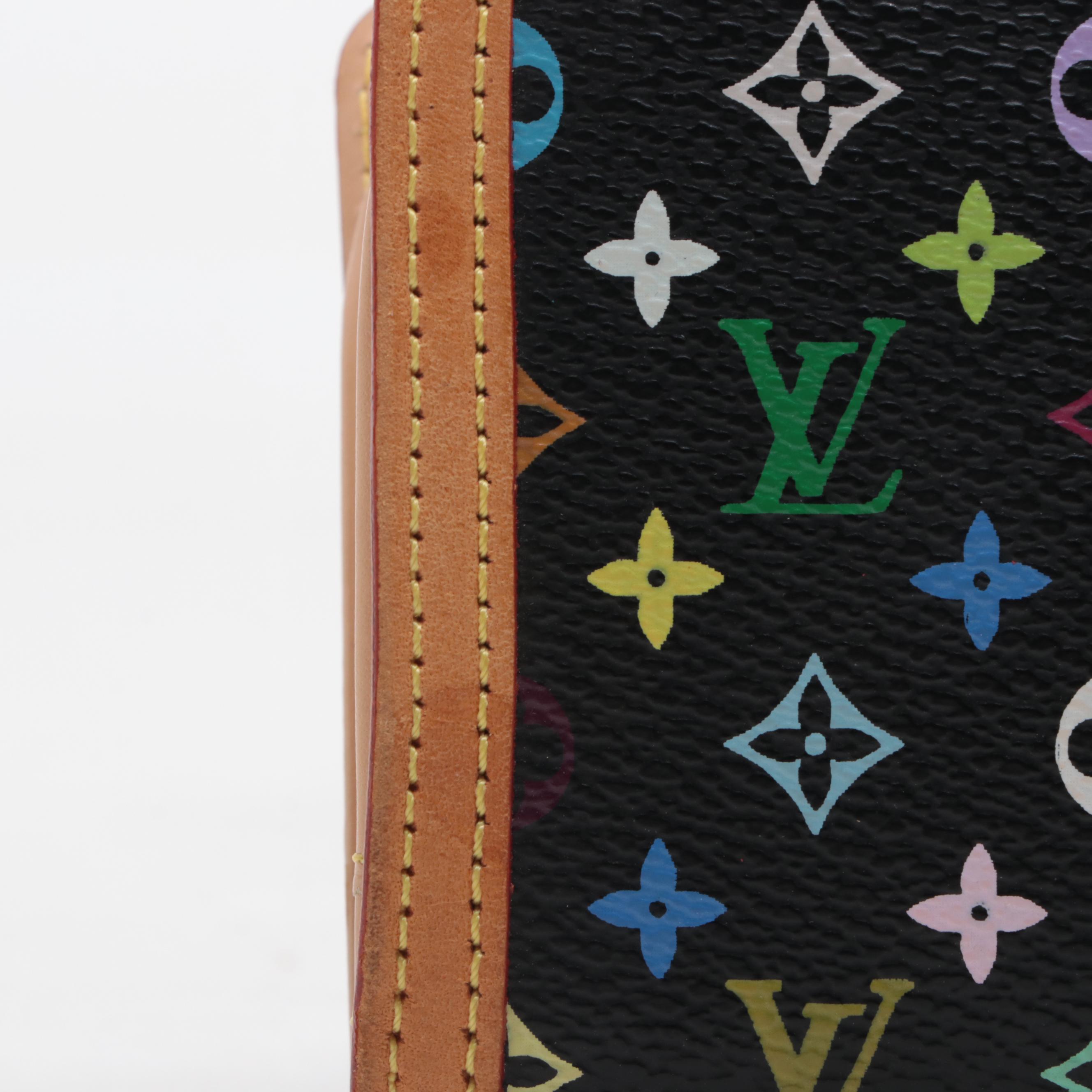 Louis Vuitton x Takashi Murakami Compact Wallet in Multicolor Monogram Canvas