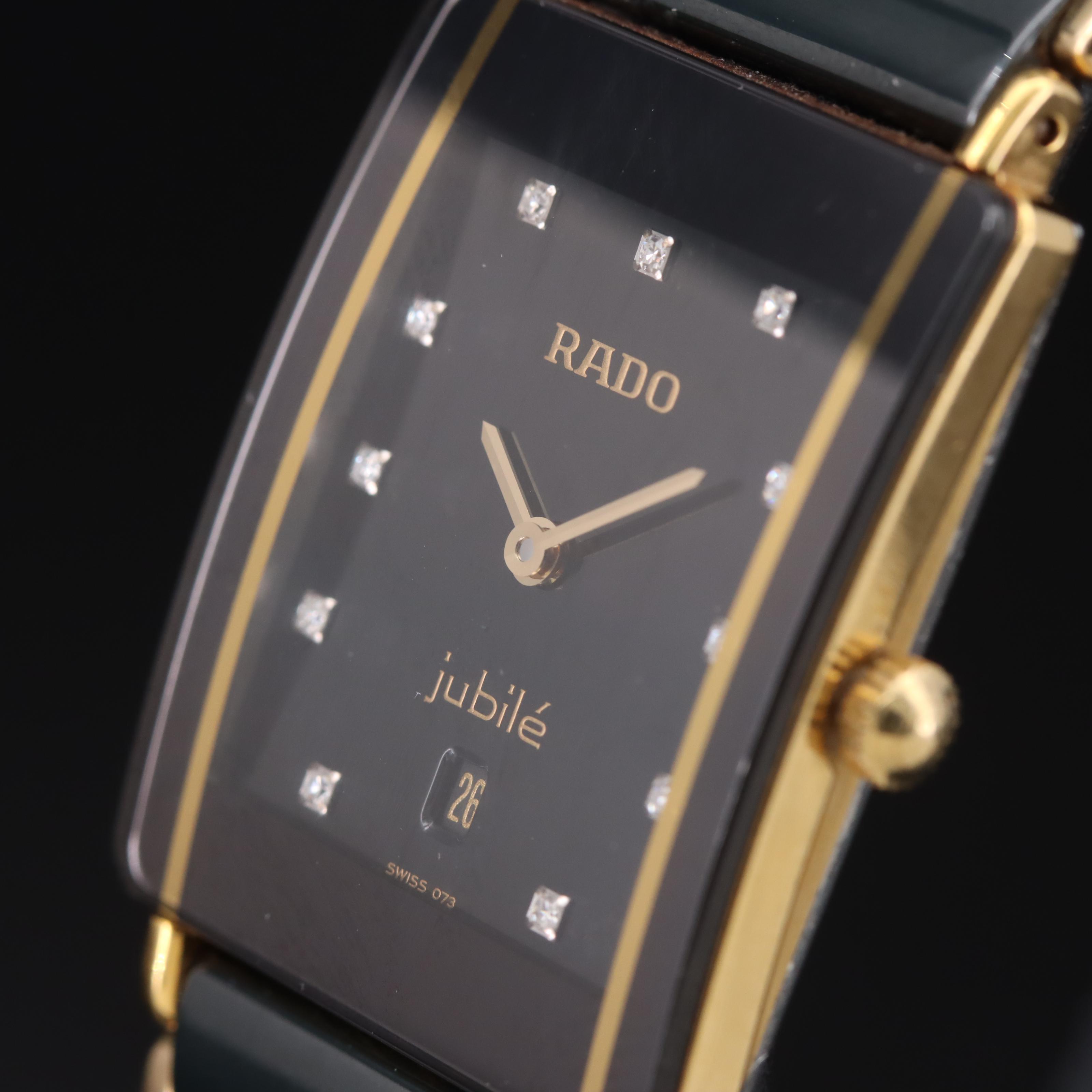 Rado Jubilé Diamond Dial with Date Quartz Watch