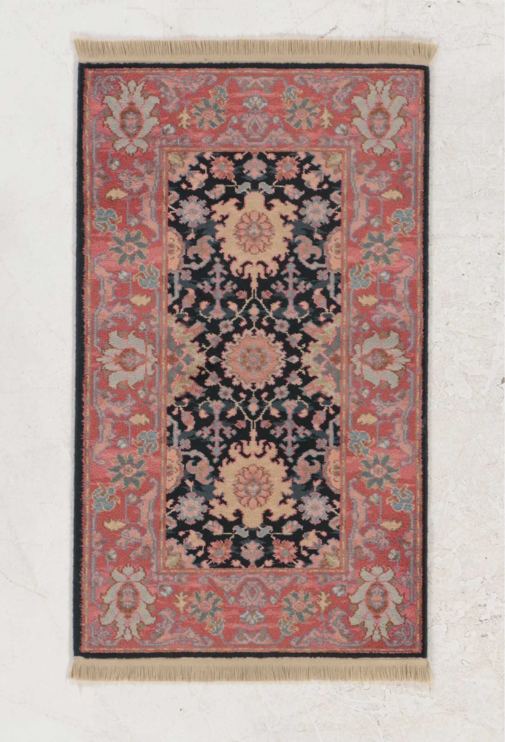 Pair of Machine Made Karastan Williamsburg and "Navy Heriz" Rugs