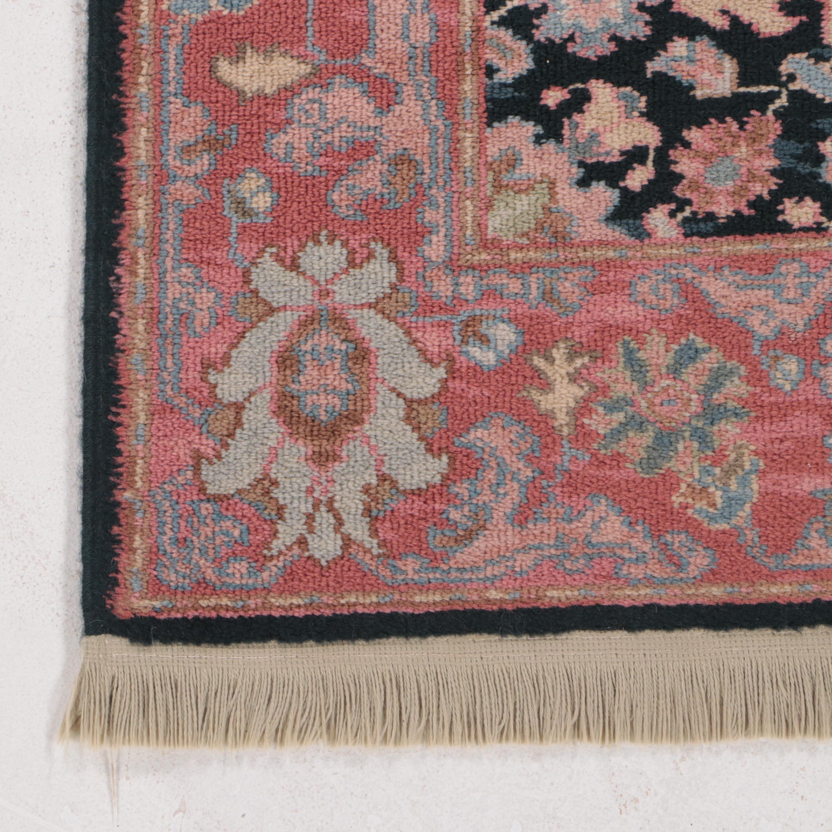 Pair of Machine Made Karastan Williamsburg and "Navy Heriz" Rugs