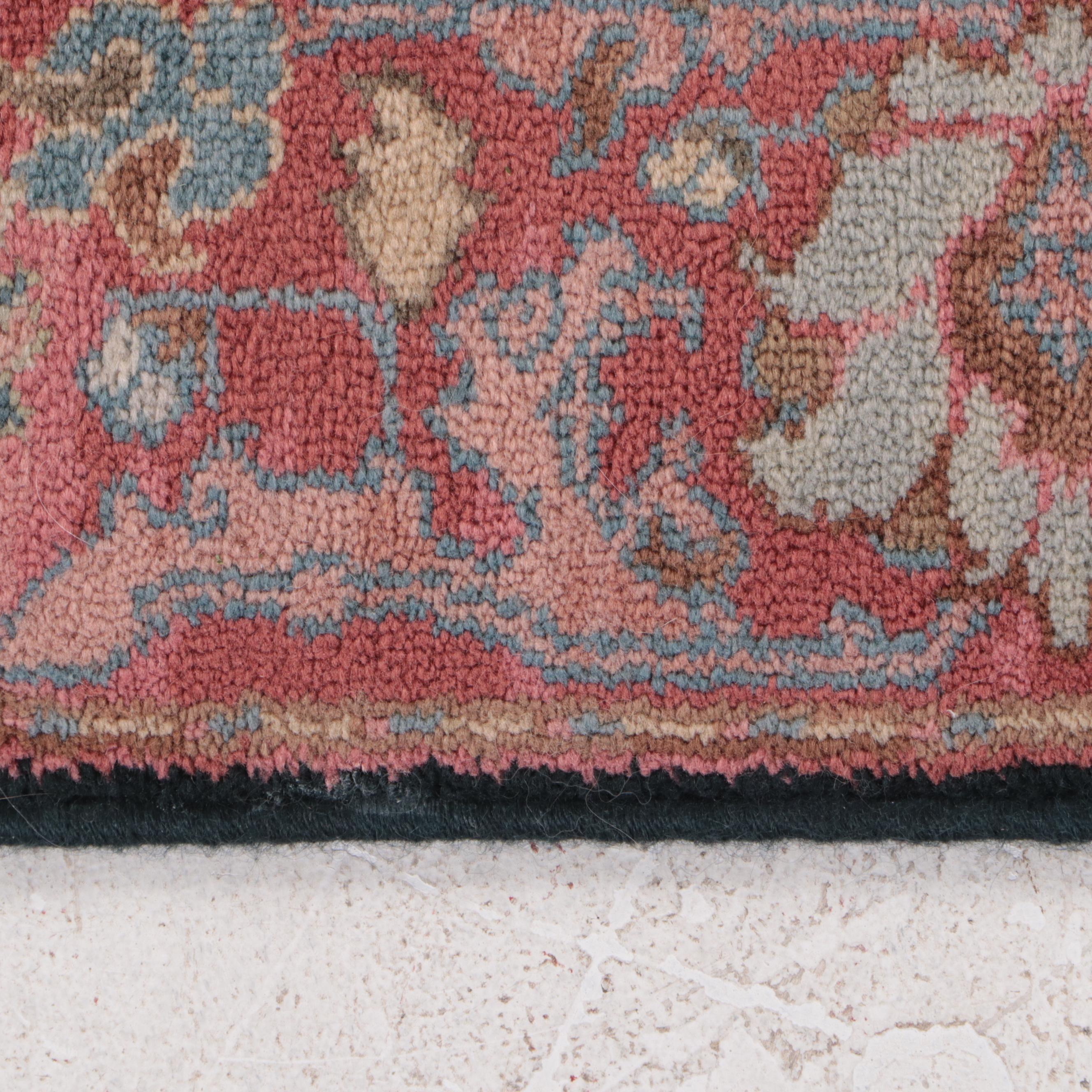 Pair of Machine Made Karastan Williamsburg and "Navy Heriz" Rugs