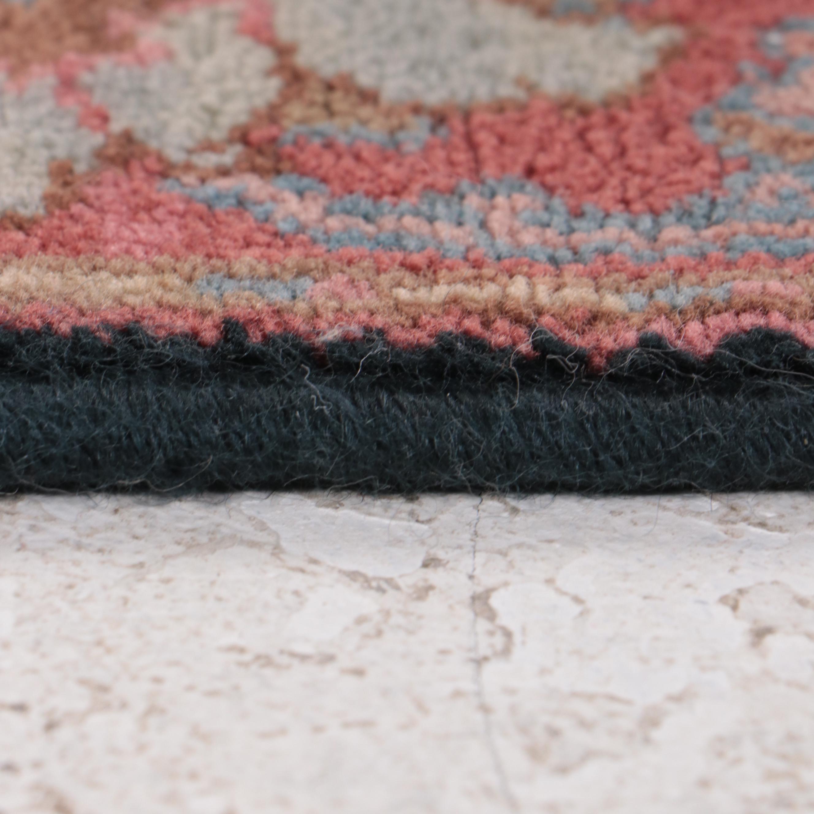 Pair of Machine Made Karastan Williamsburg and "Navy Heriz" Rugs