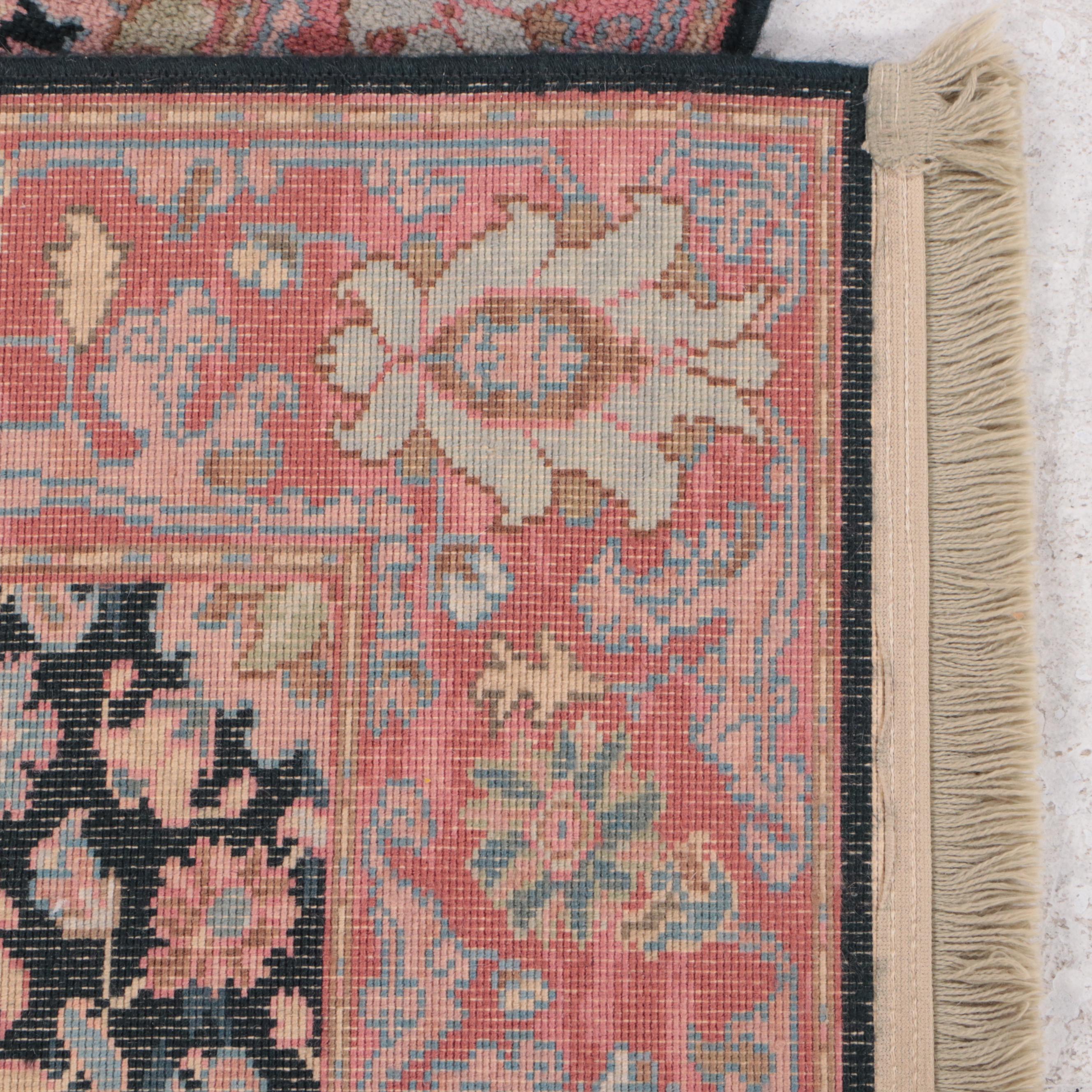 Pair of Machine Made Karastan Williamsburg and "Navy Heriz" Rugs