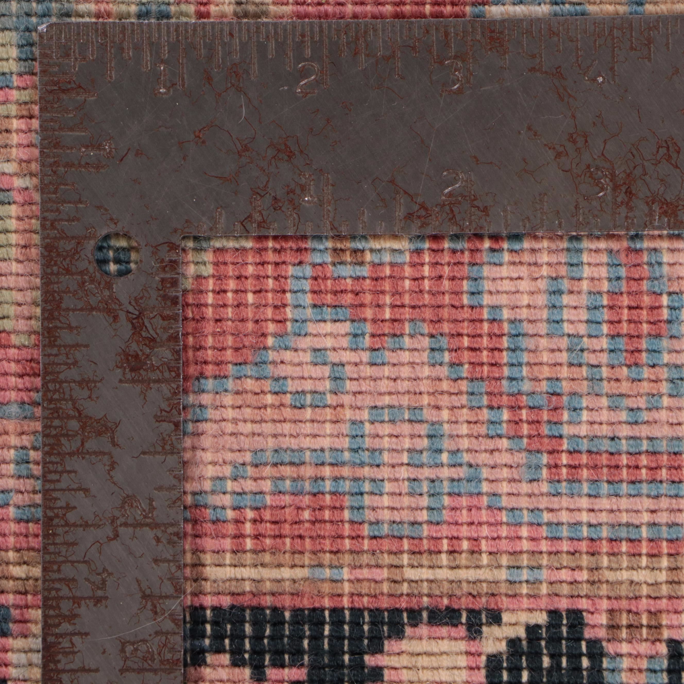 Pair of Machine Made Karastan Williamsburg and "Navy Heriz" Rugs