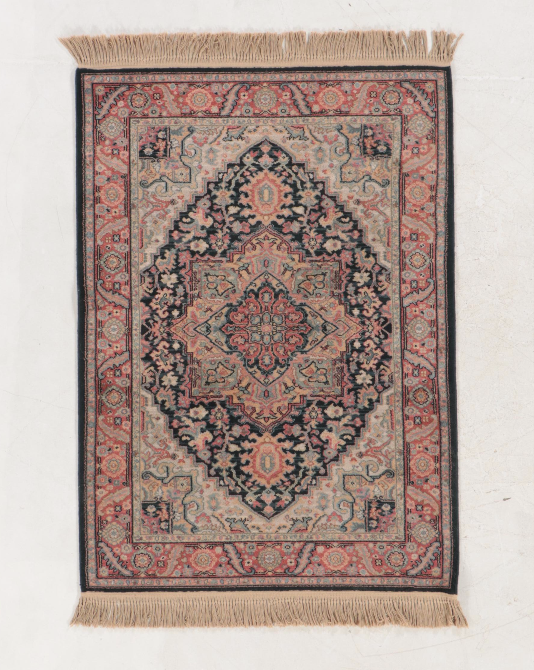 Pair of Machine Made Karastan Williamsburg and "Navy Heriz" Rugs