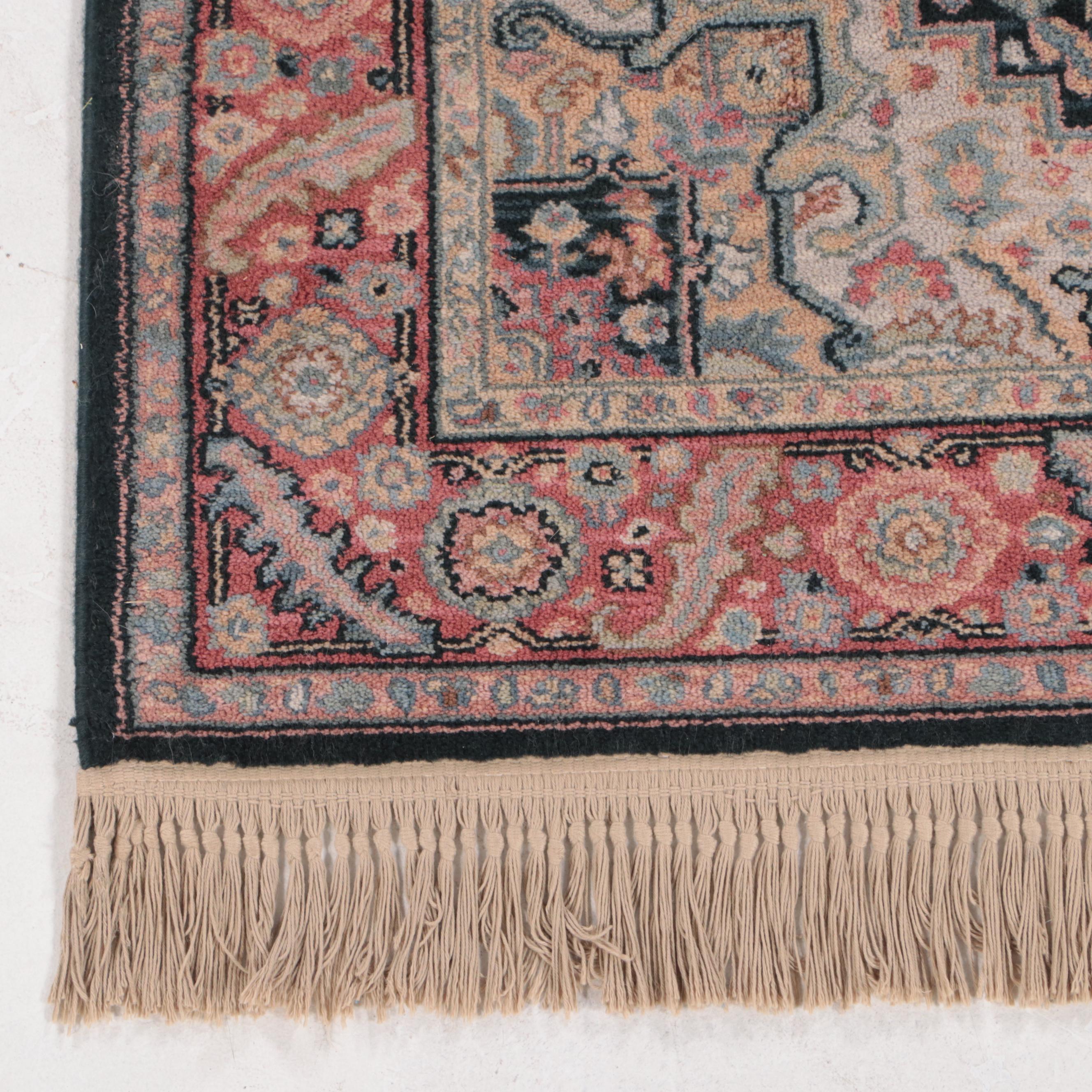Pair of Machine Made Karastan Williamsburg and "Navy Heriz" Rugs