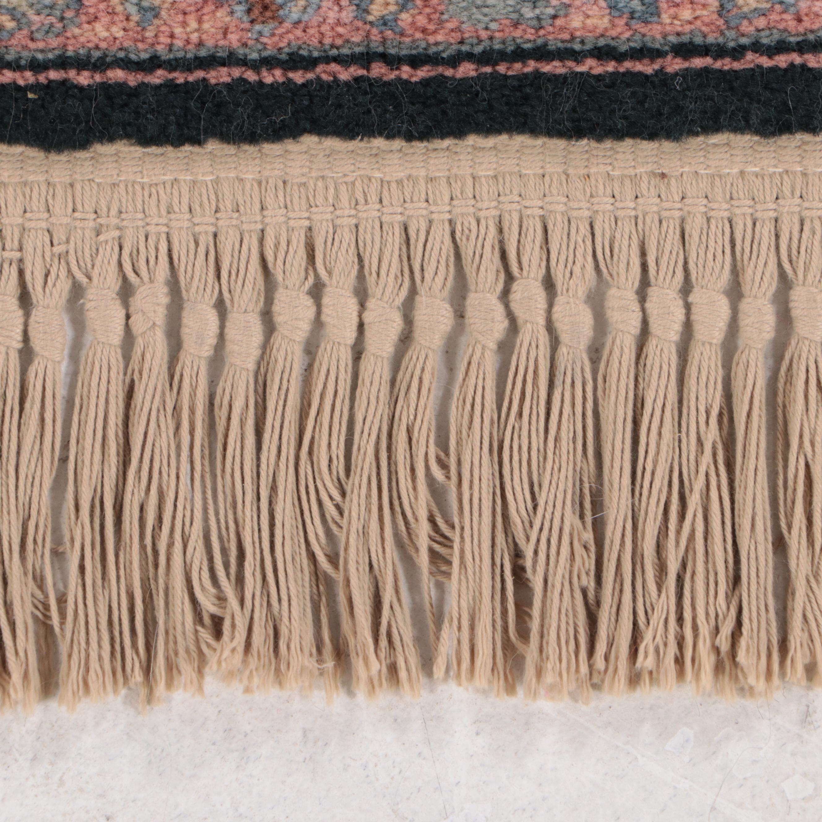 Pair of Machine Made Karastan Williamsburg and "Navy Heriz" Rugs