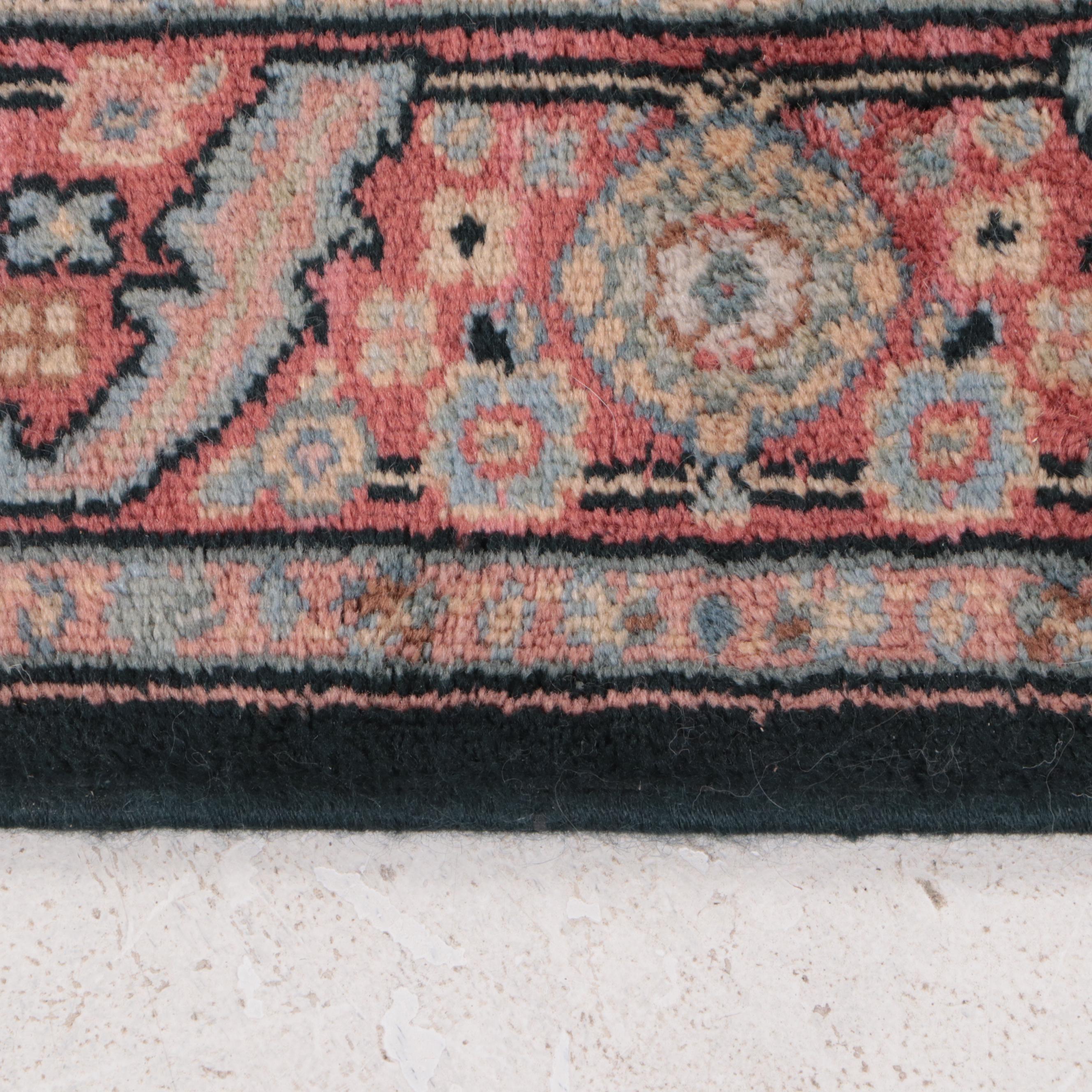 Pair of Machine Made Karastan Williamsburg and "Navy Heriz" Rugs