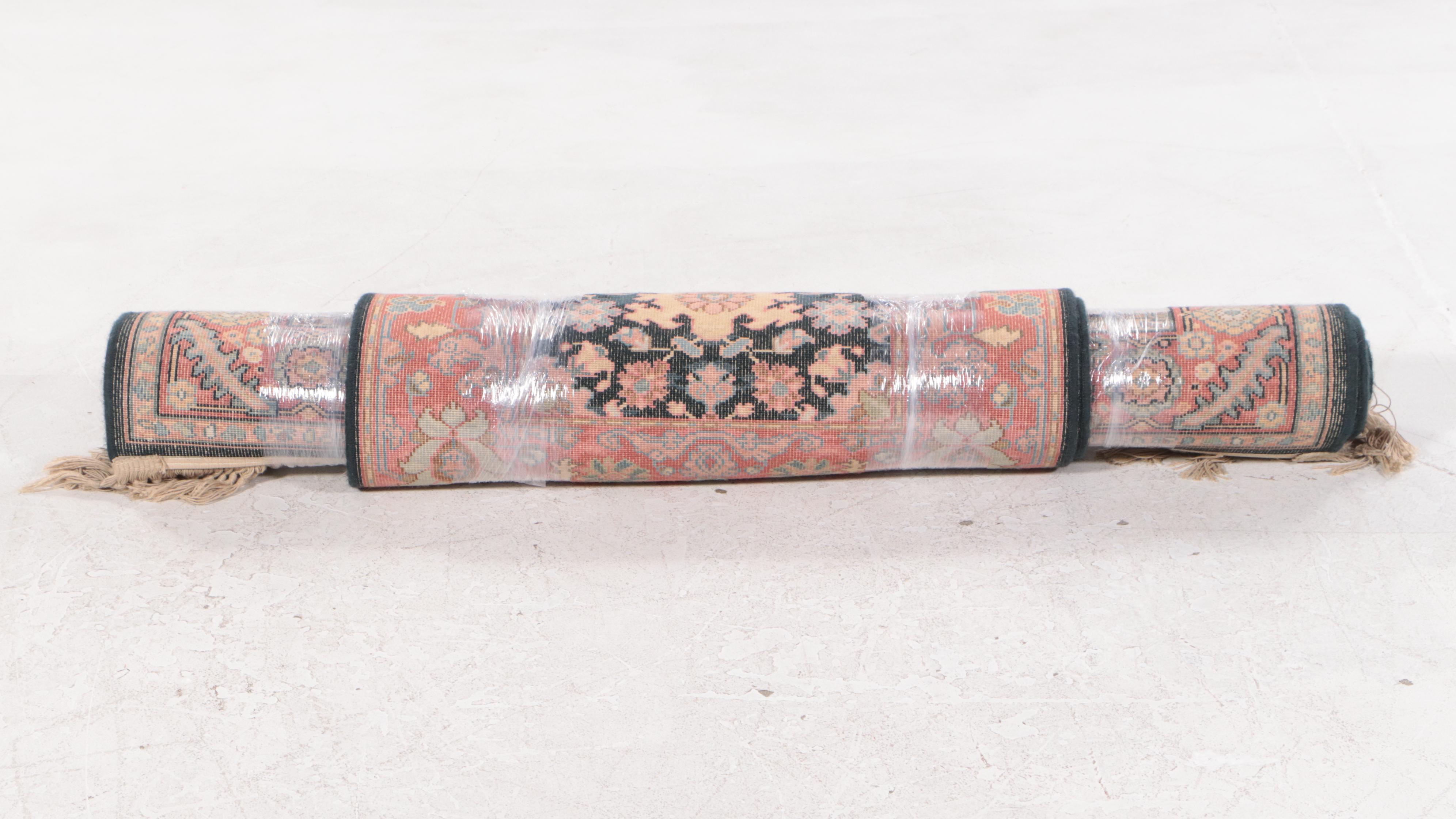 Pair of Machine Made Karastan Williamsburg and "Navy Heriz" Rugs