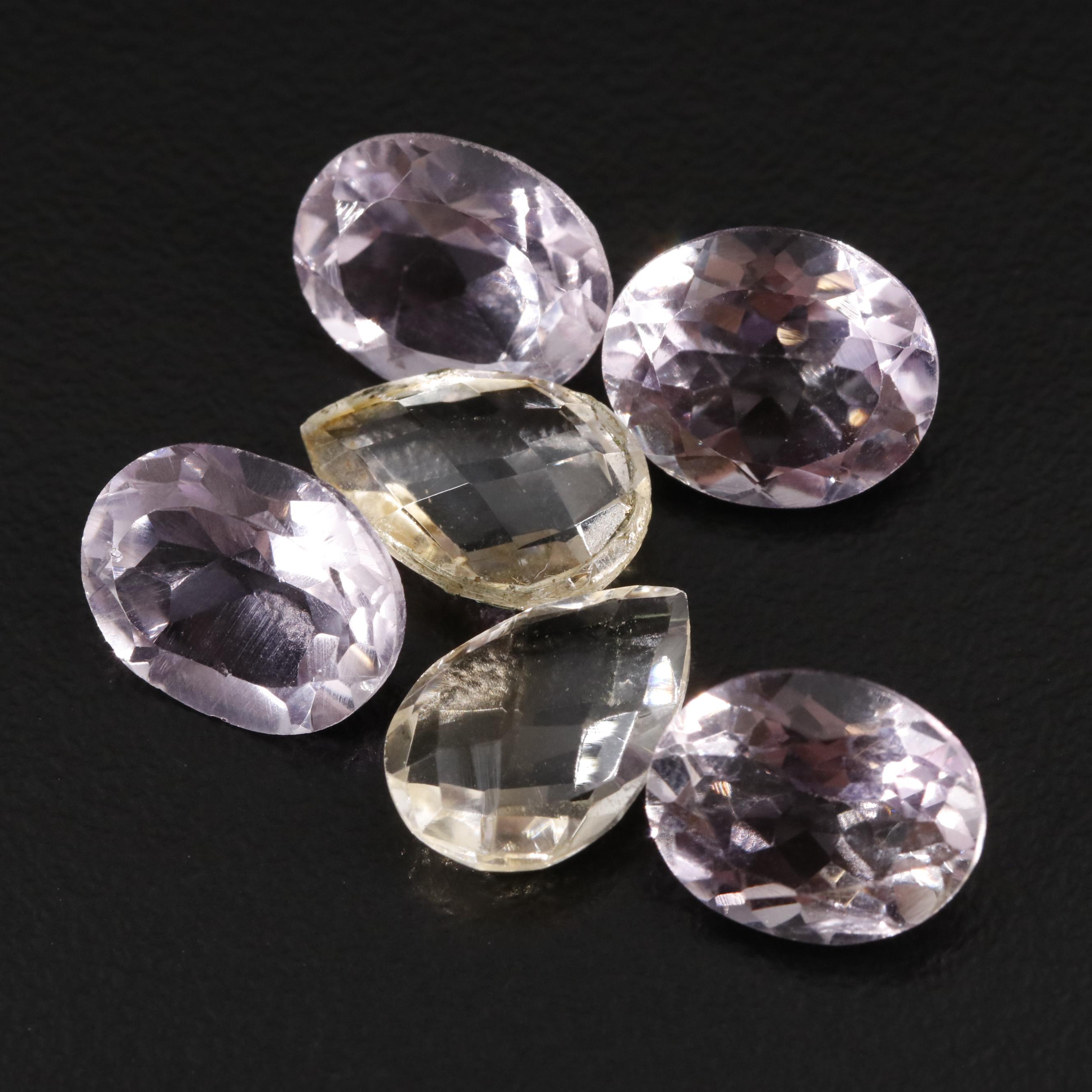 Loose 18.29 CTW Amethyst and Citrine Lot