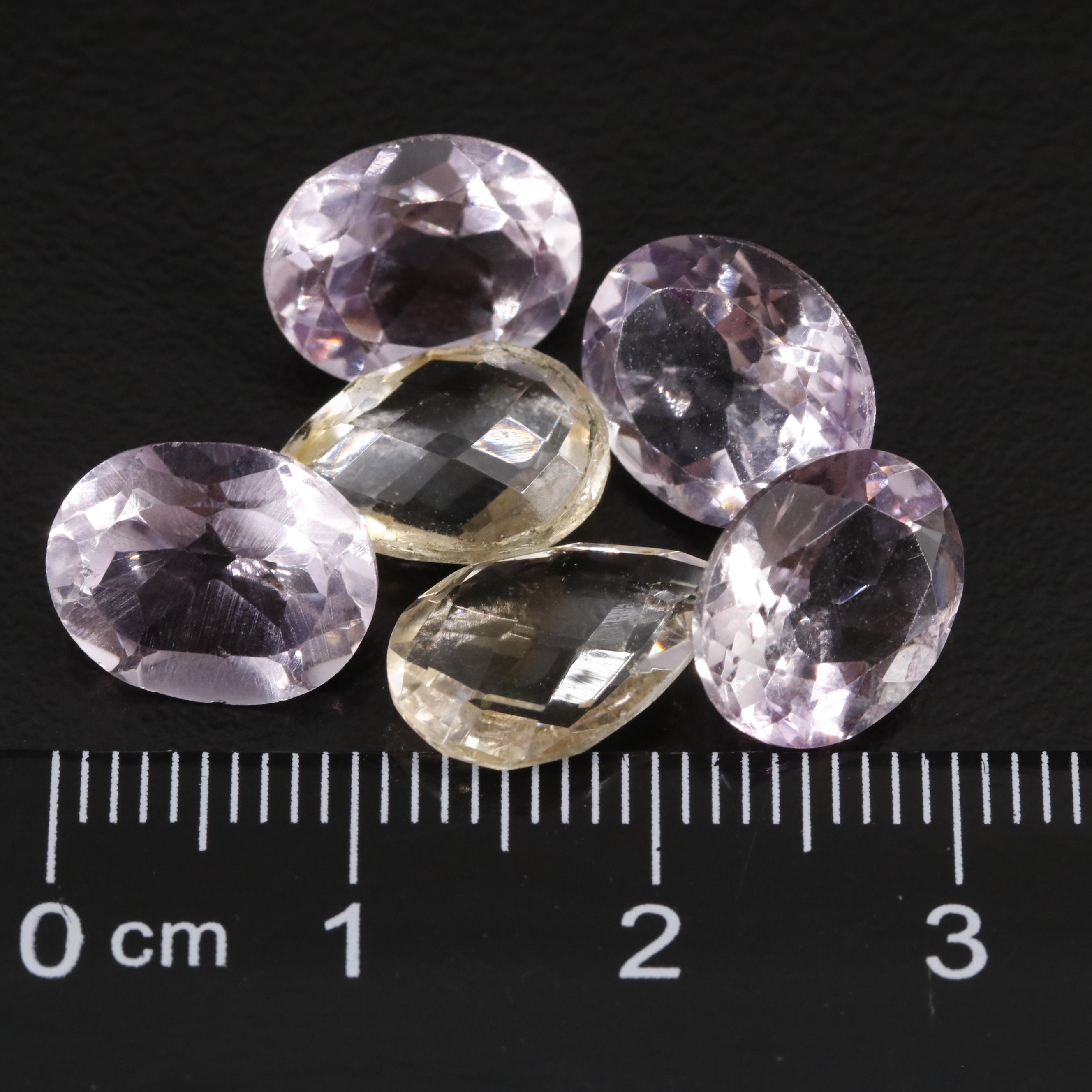 Loose 18.29 CTW Amethyst and Citrine Lot