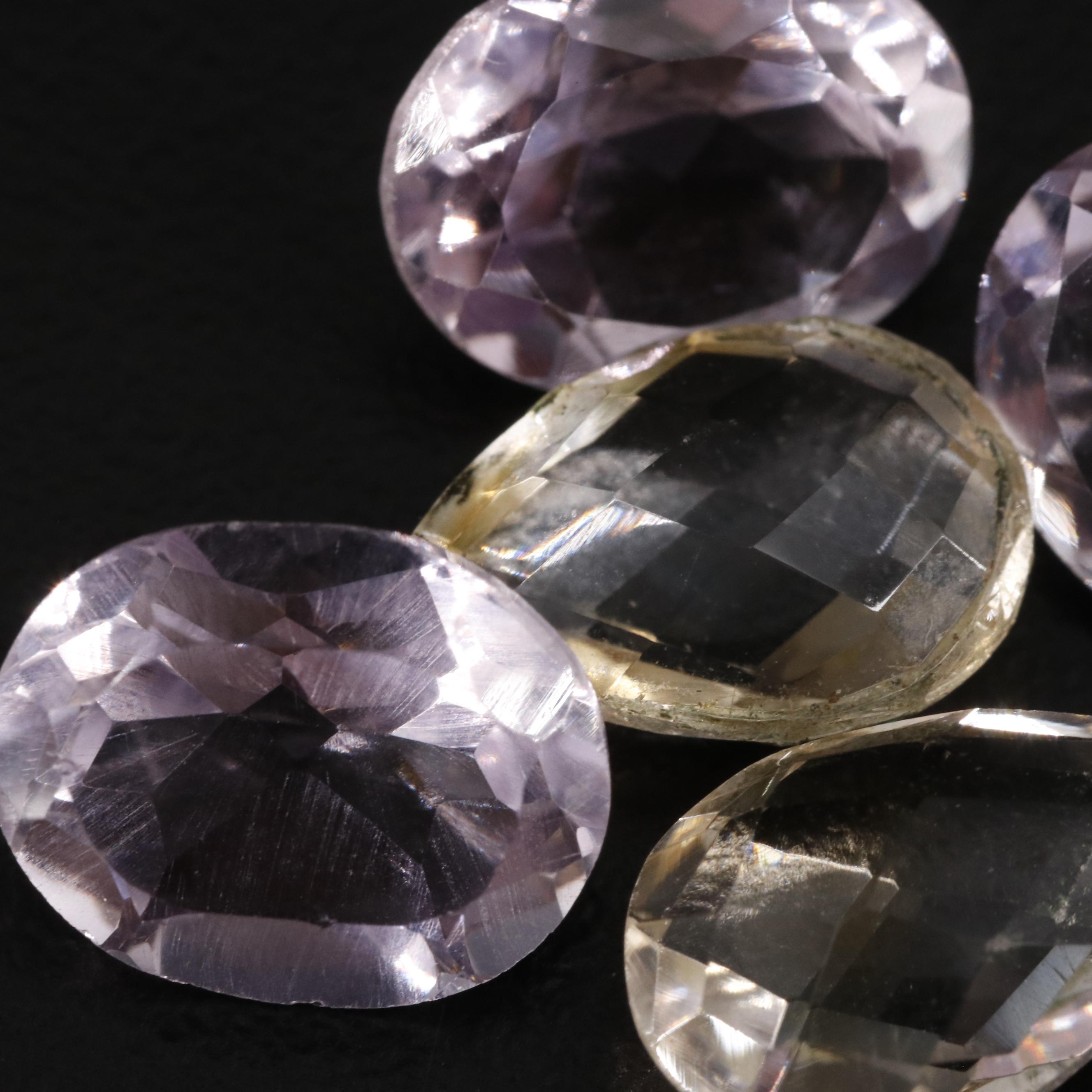 Loose 18.29 CTW Amethyst and Citrine Lot