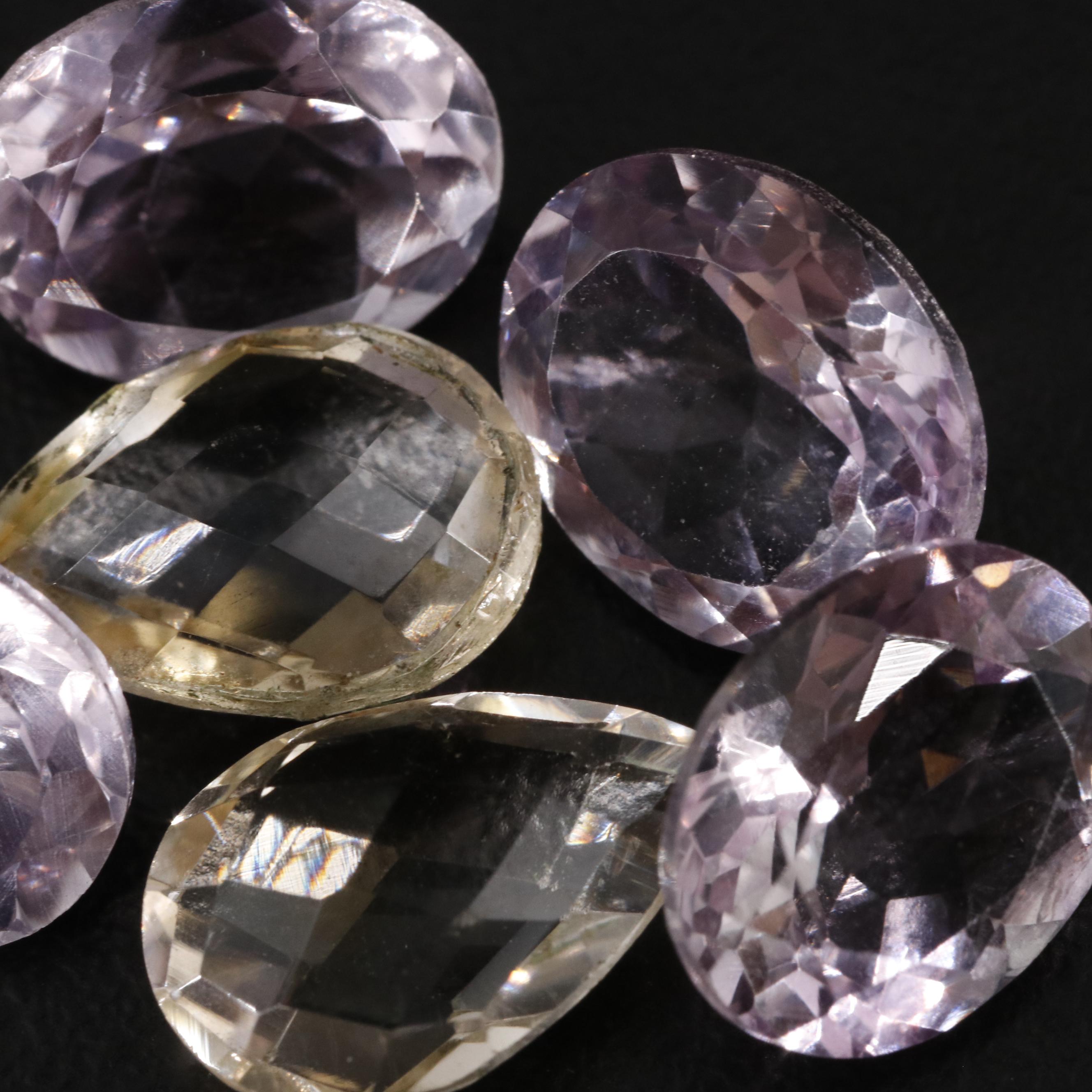 Loose 18.29 CTW Amethyst and Citrine Lot