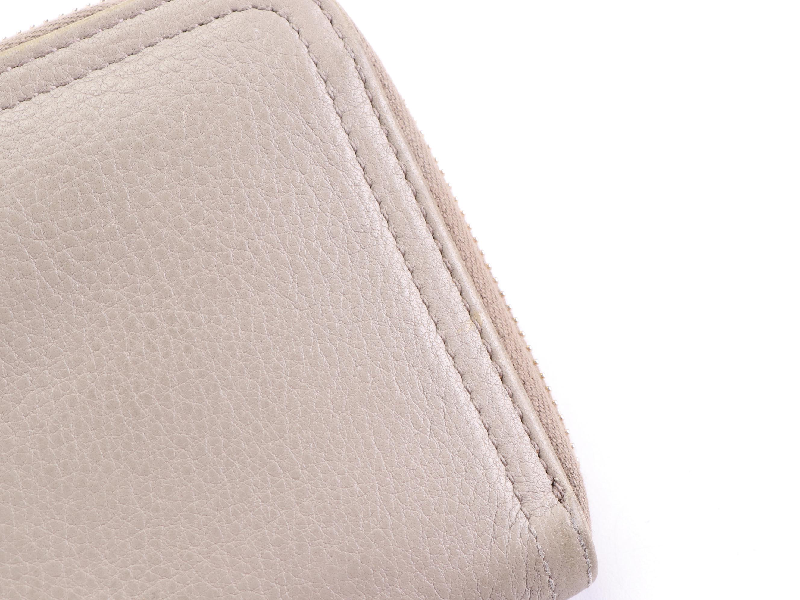 Prada Zip Around Wallet in Vitello Daino Leather