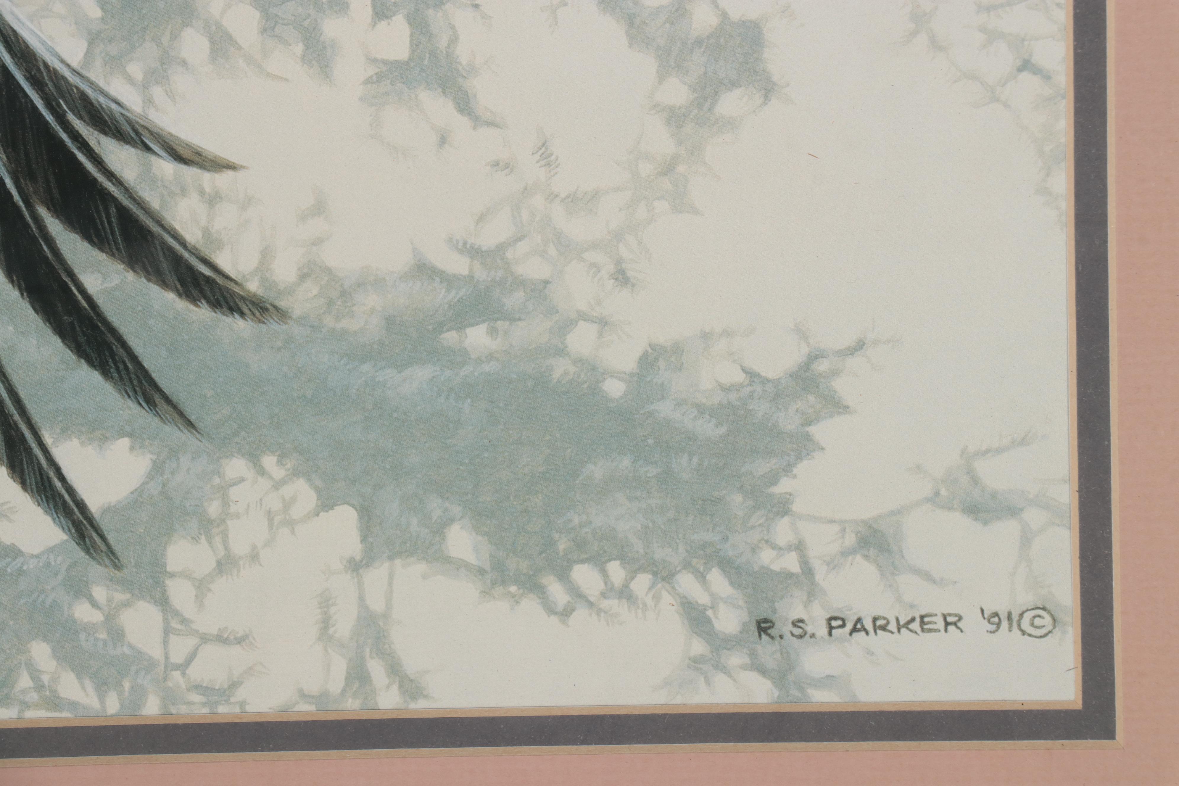 Offset Lithograph After Ron S. Parker "Through the Firs," 1991