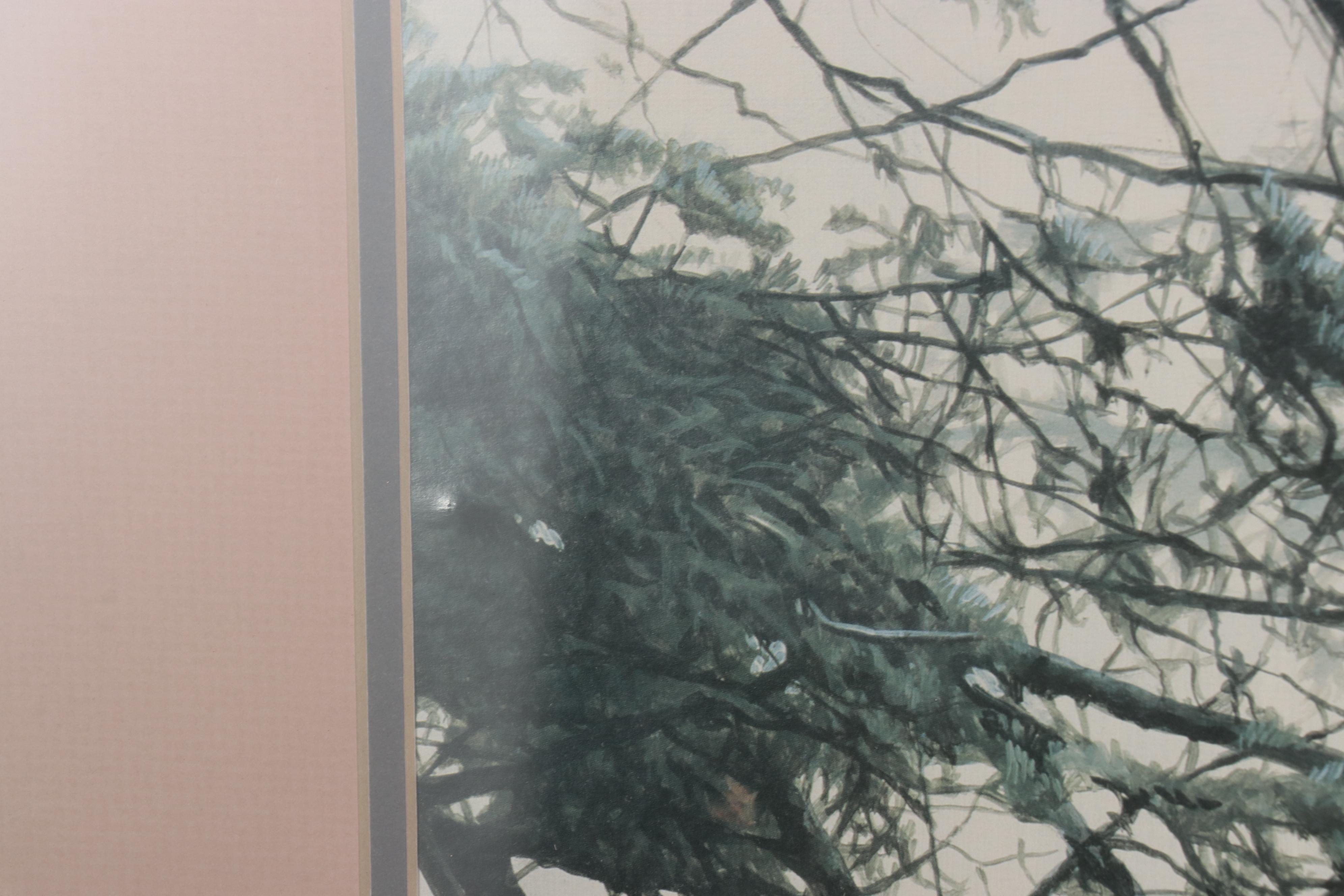 Offset Lithograph After Ron S. Parker "Through the Firs," 1991