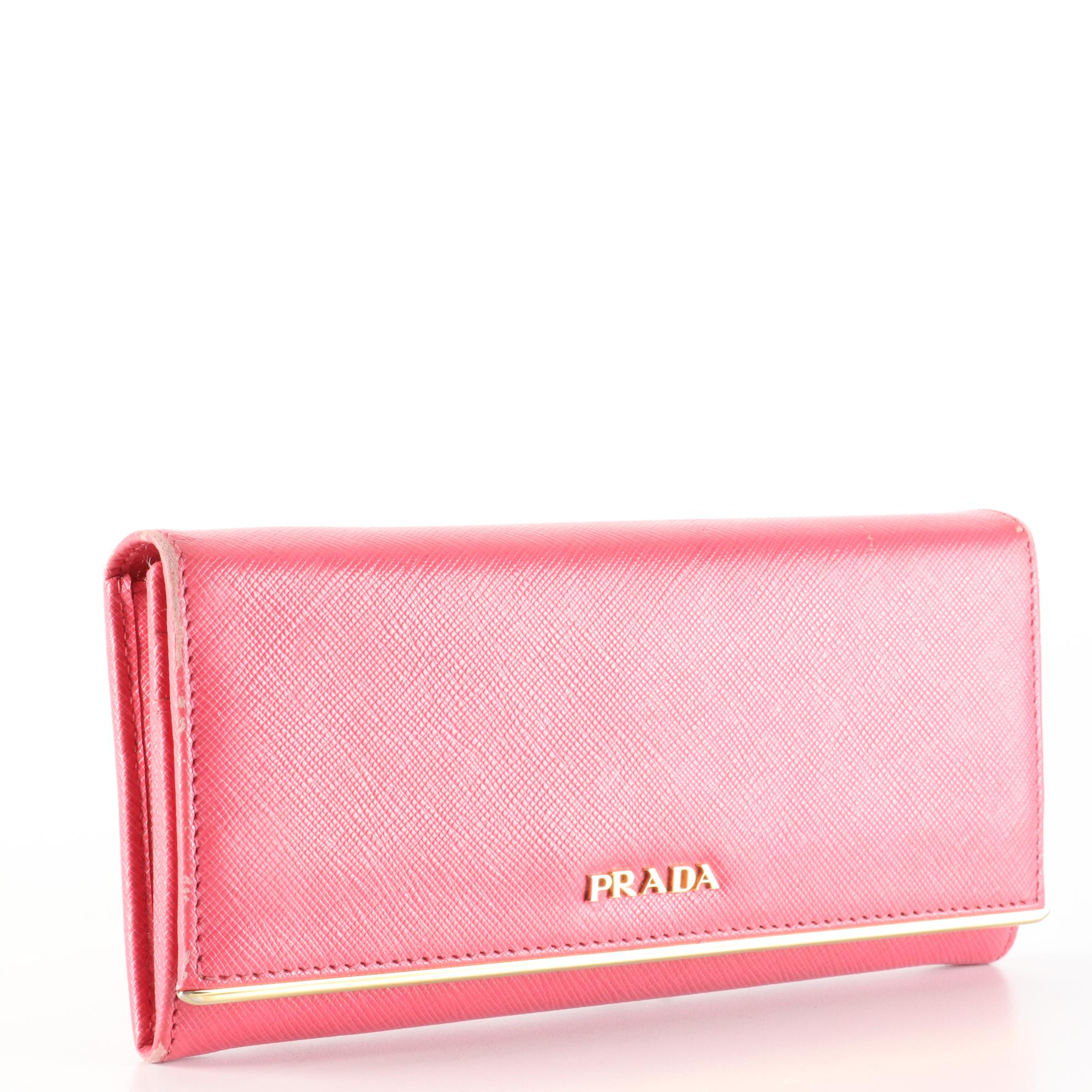 Prada Saffiano Leather Continental Wallet