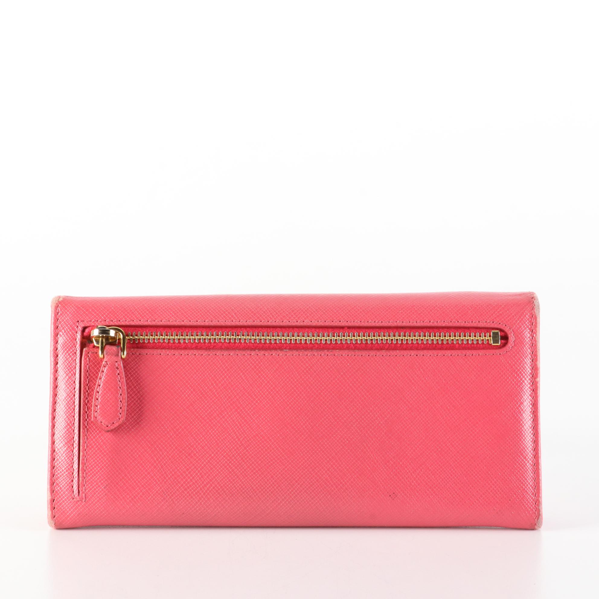 Prada Saffiano Leather Continental Wallet