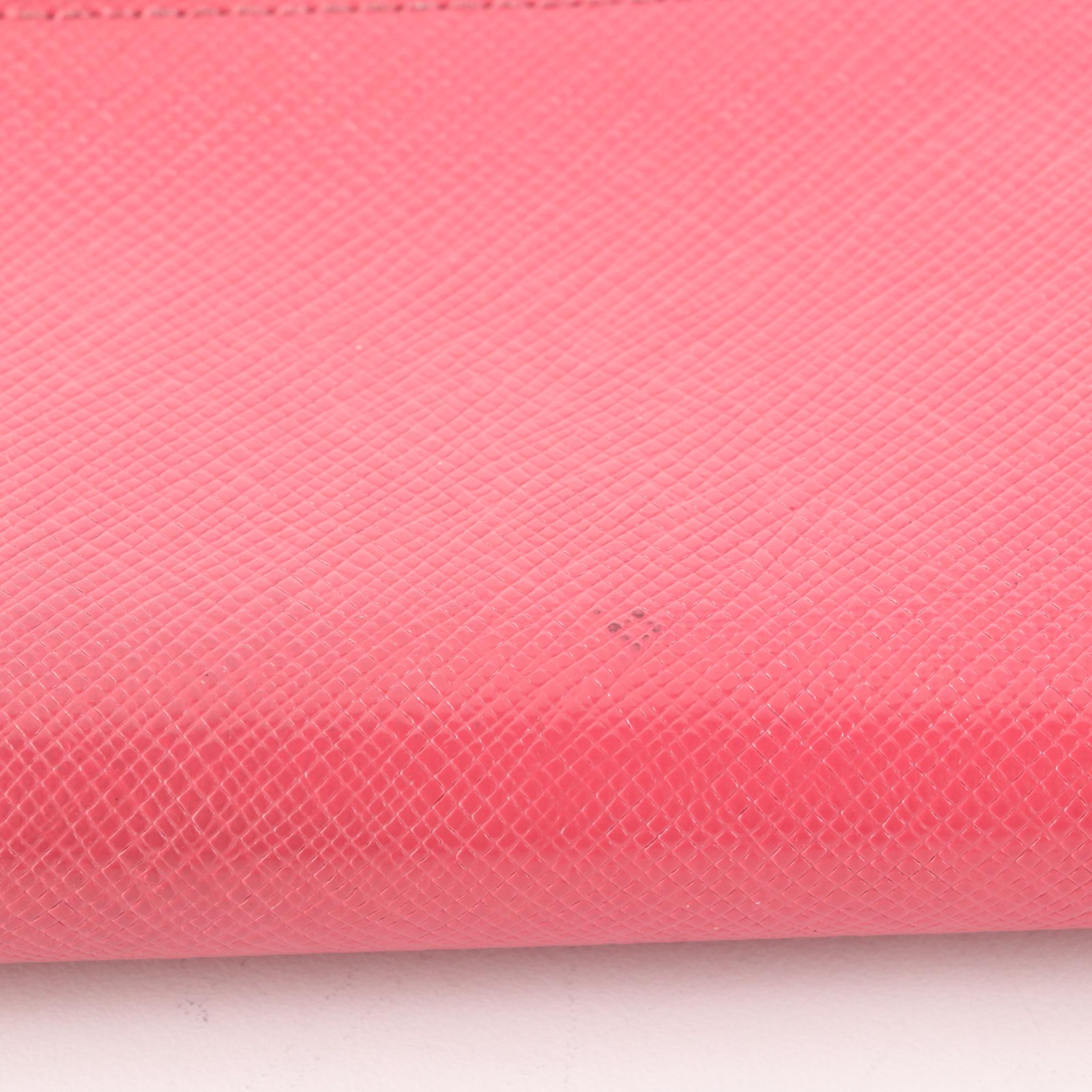 Prada Saffiano Leather Continental Wallet