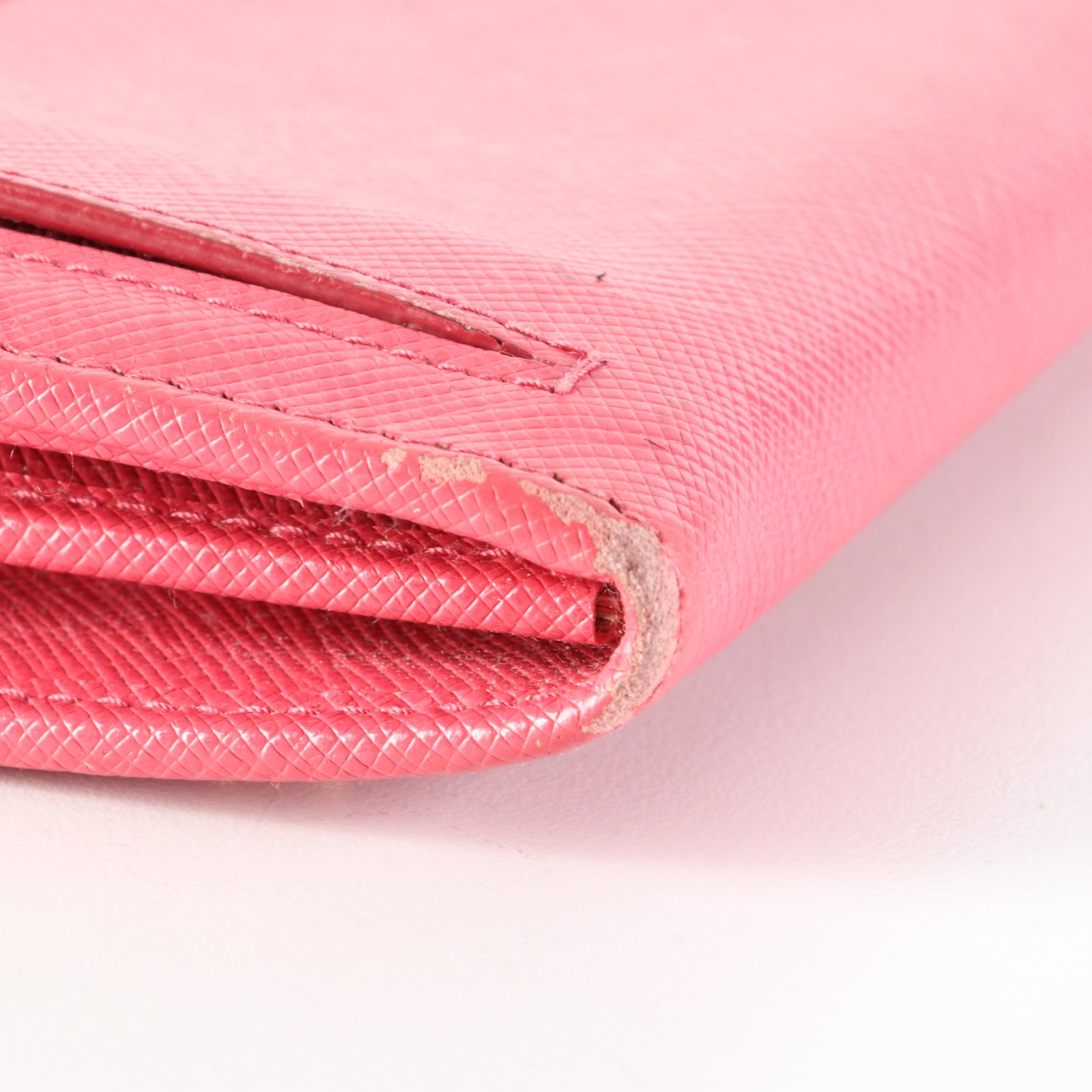 Prada Saffiano Leather Continental Wallet