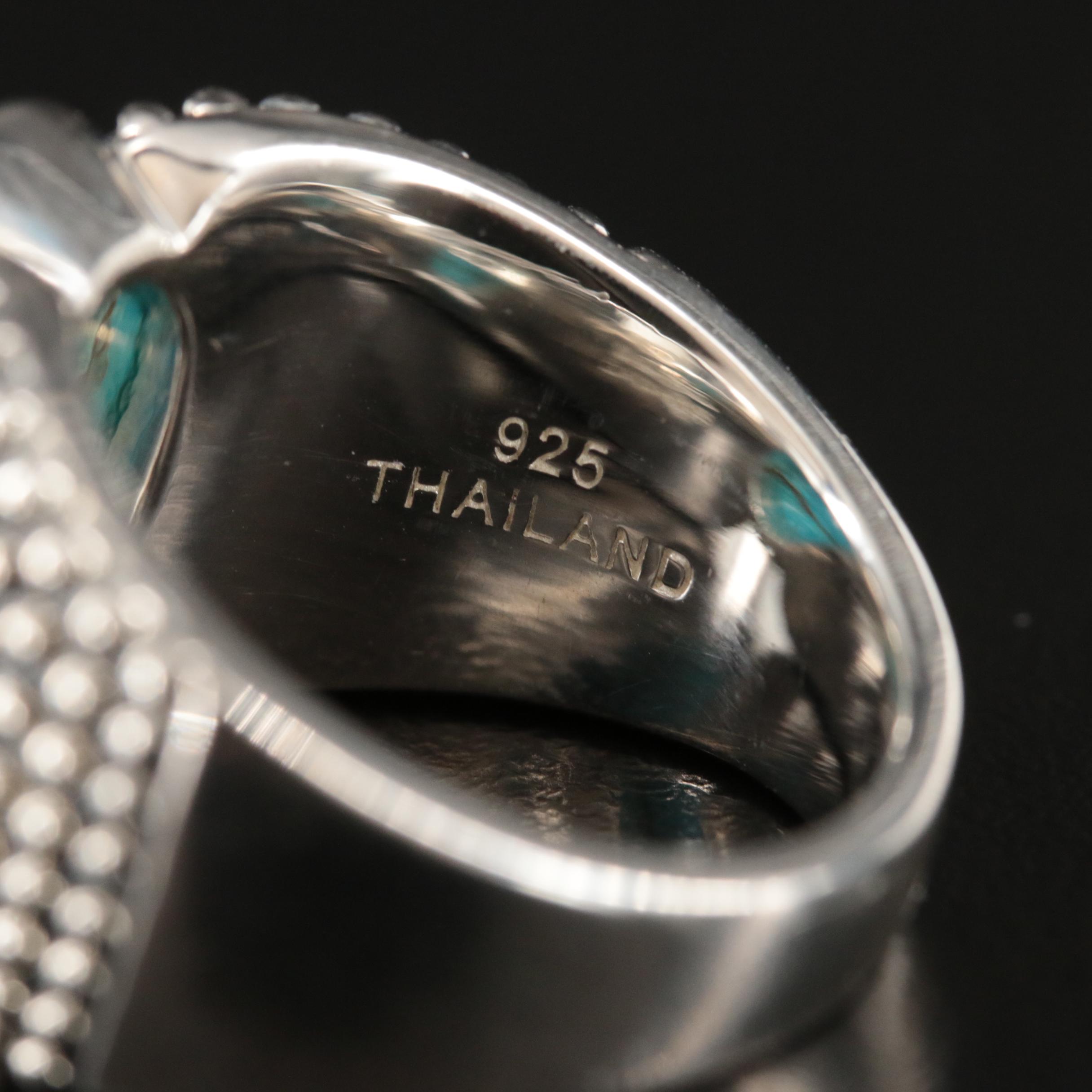 Michael Dawkins Sterling Turquoise Ring