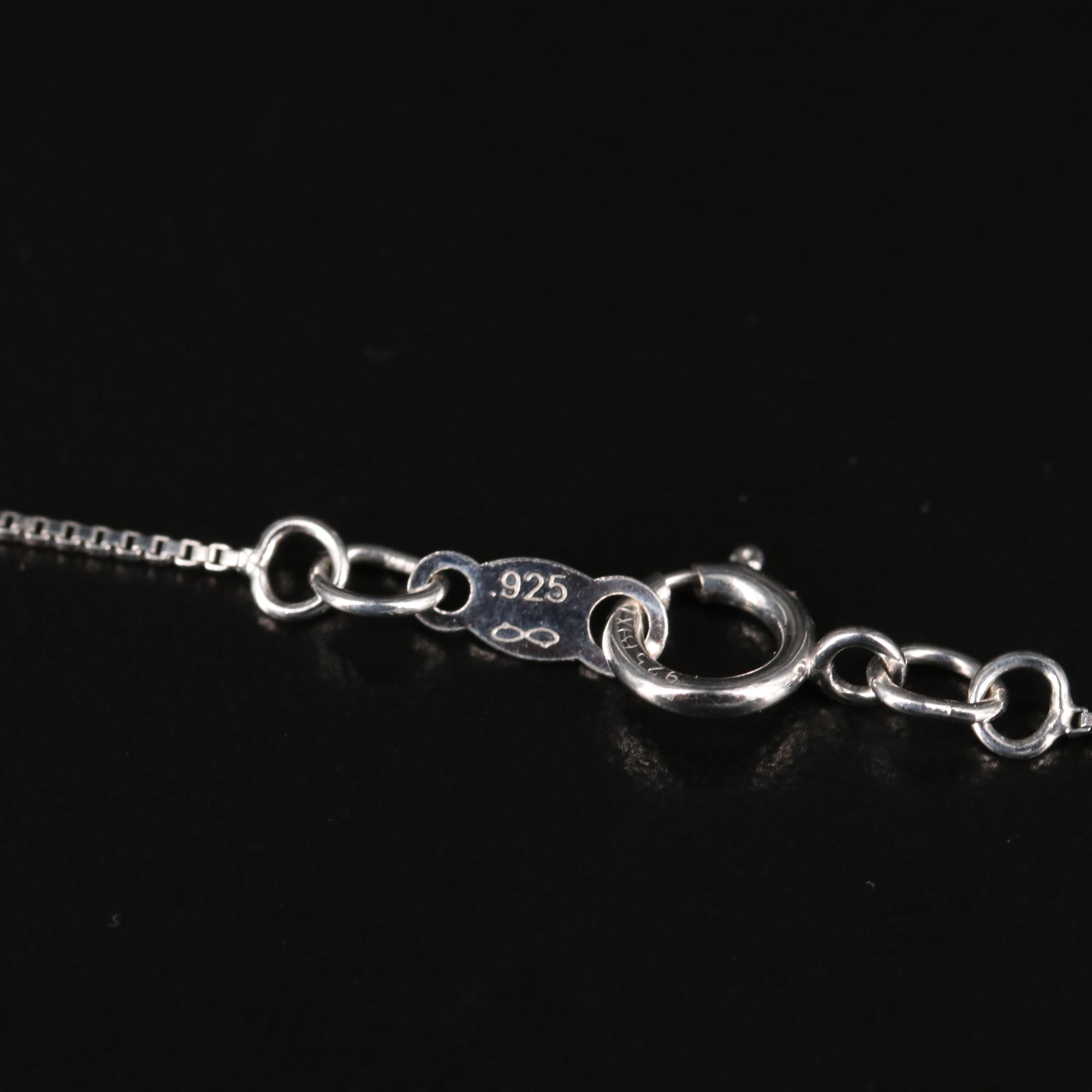 Sterling Opal and Sapphire Necklace