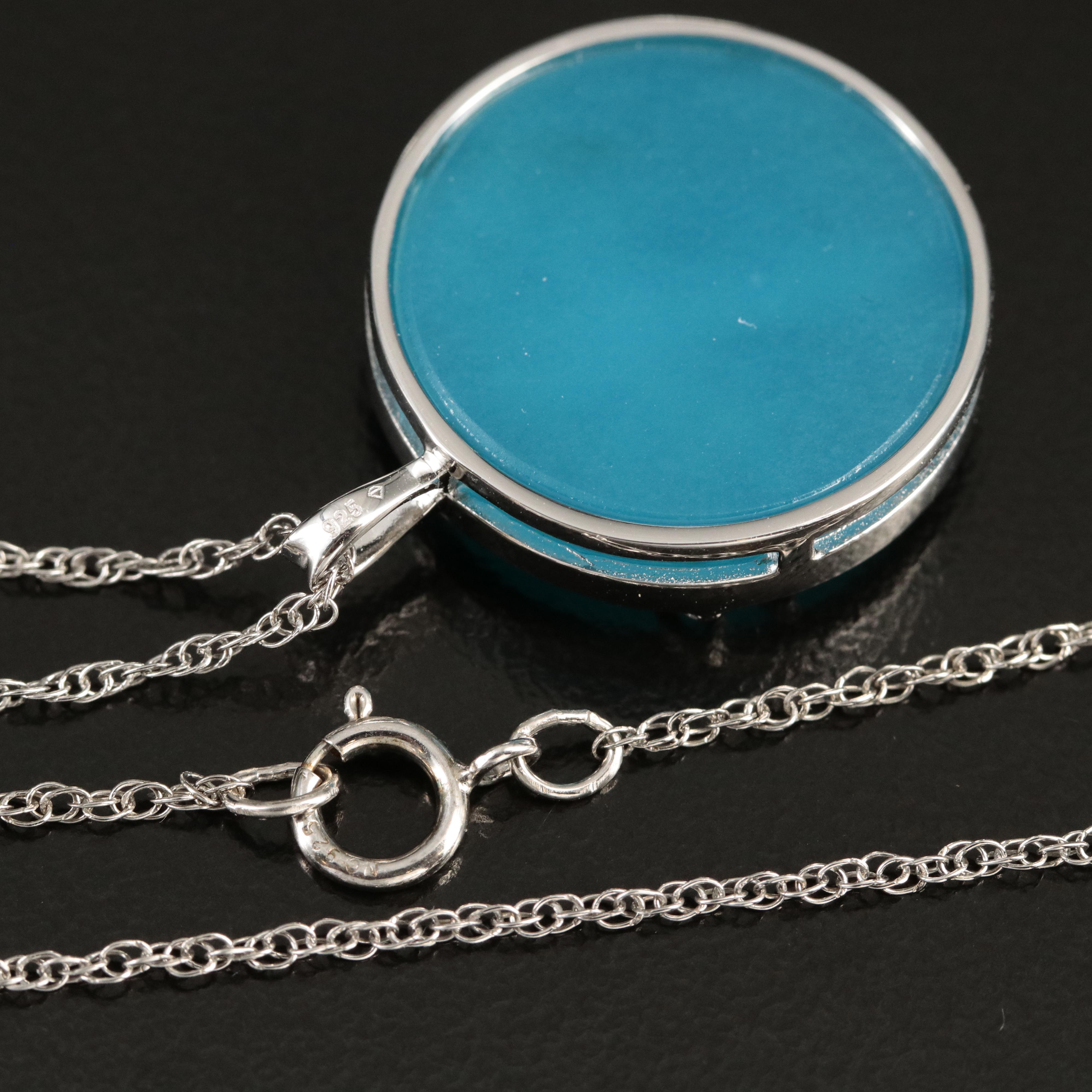 Sterling Quartz and Diamond Dragonfly Necklace