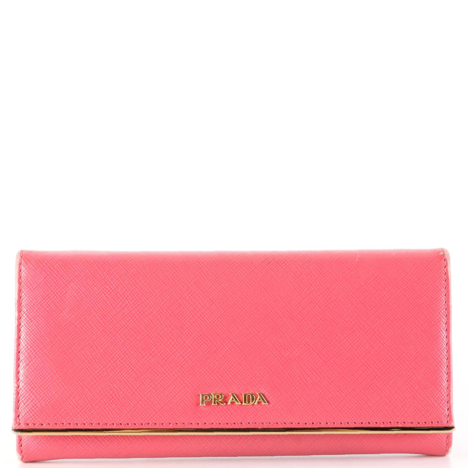 Prada Saffiano Leather Continental Wallet