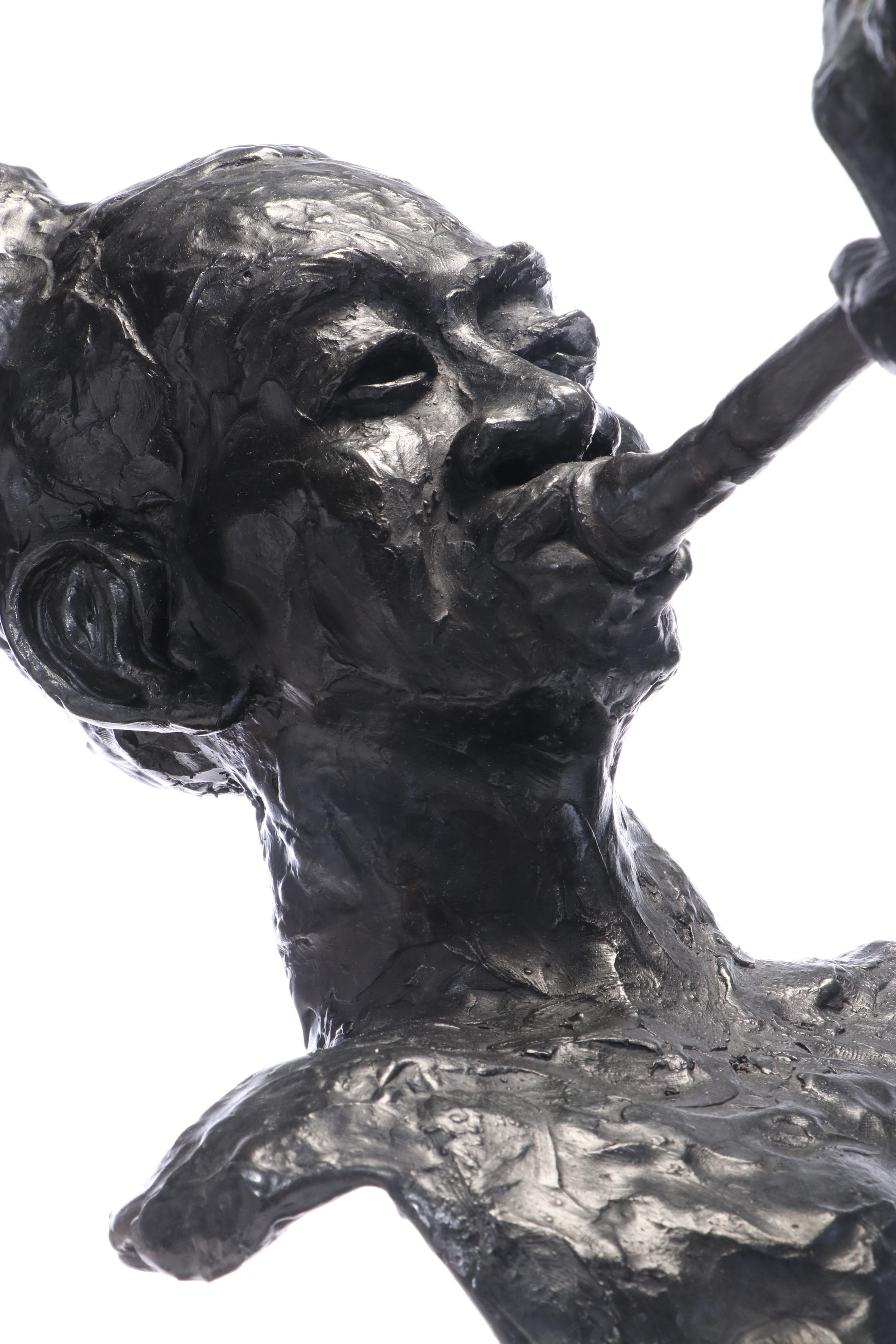 Ed Dwight Large-Scale Bronze Sculpture "Jazz," Late 20th Century