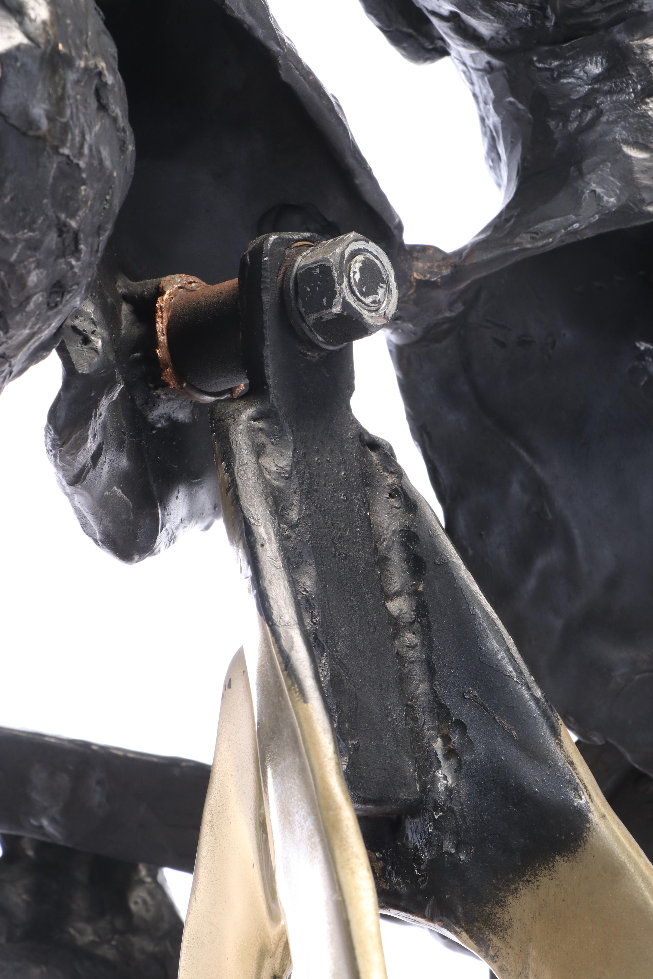 Ed Dwight Large-Scale Bronze Sculpture "Jazz," Late 20th Century