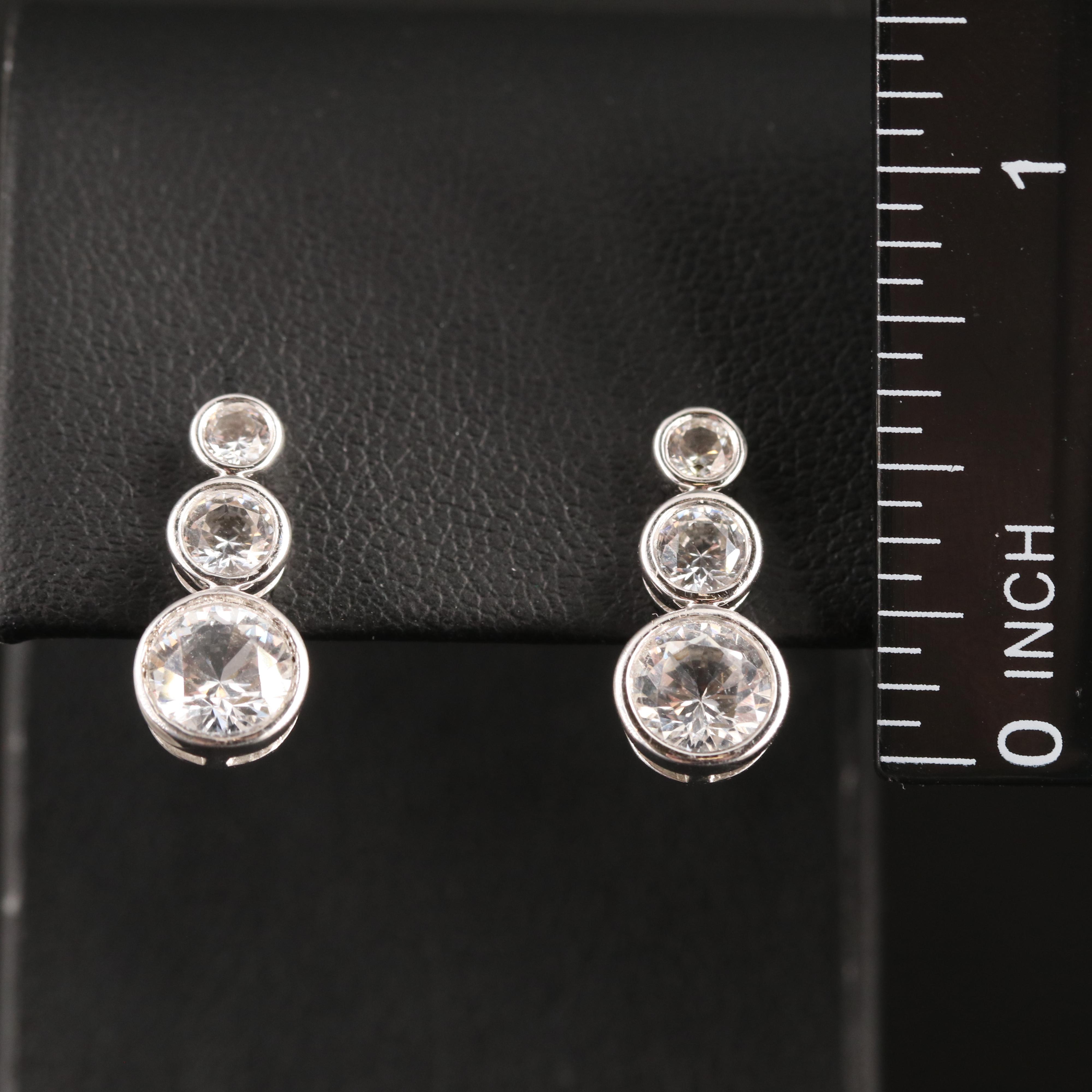 Sterling Sapphire Earrings