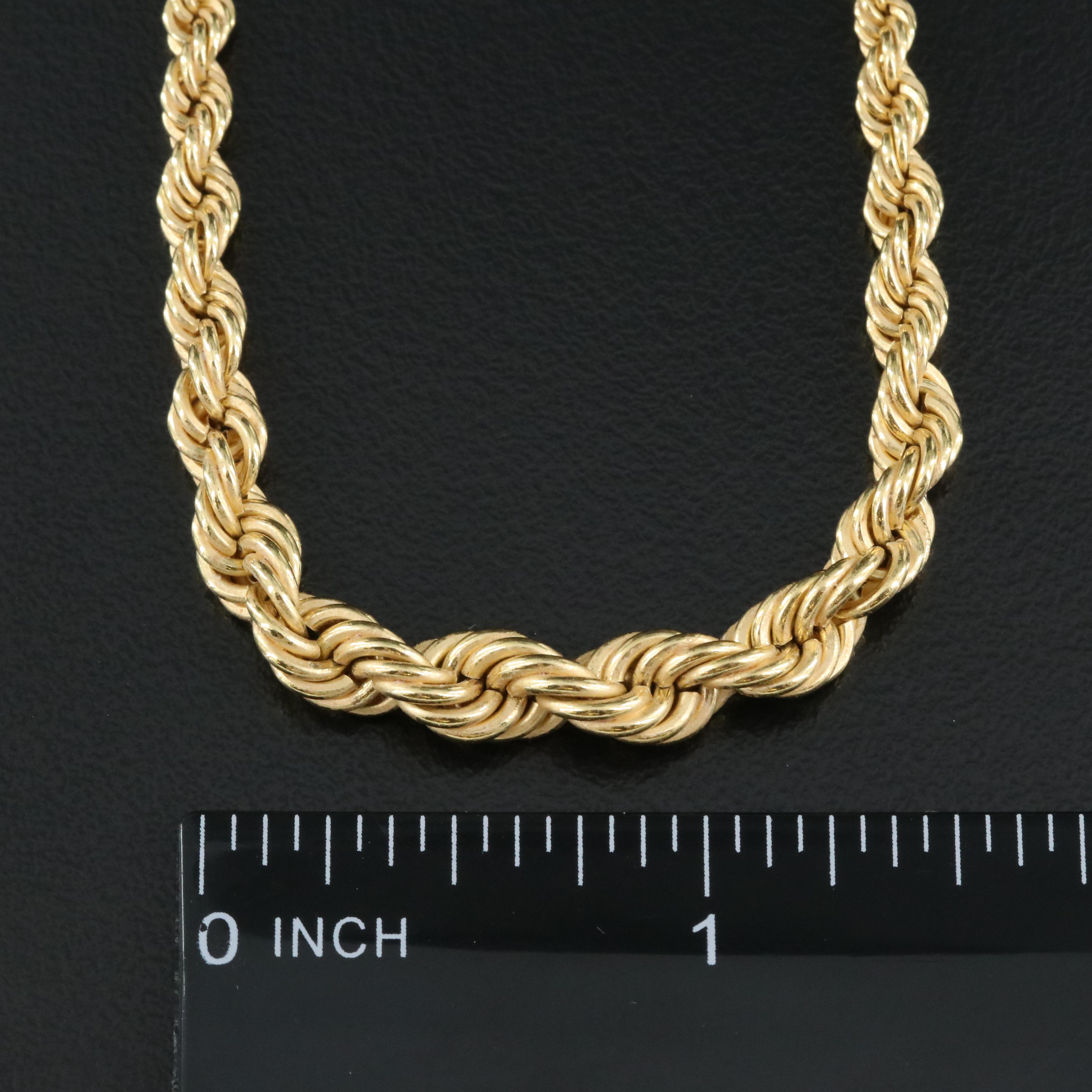 18K Rope Chain