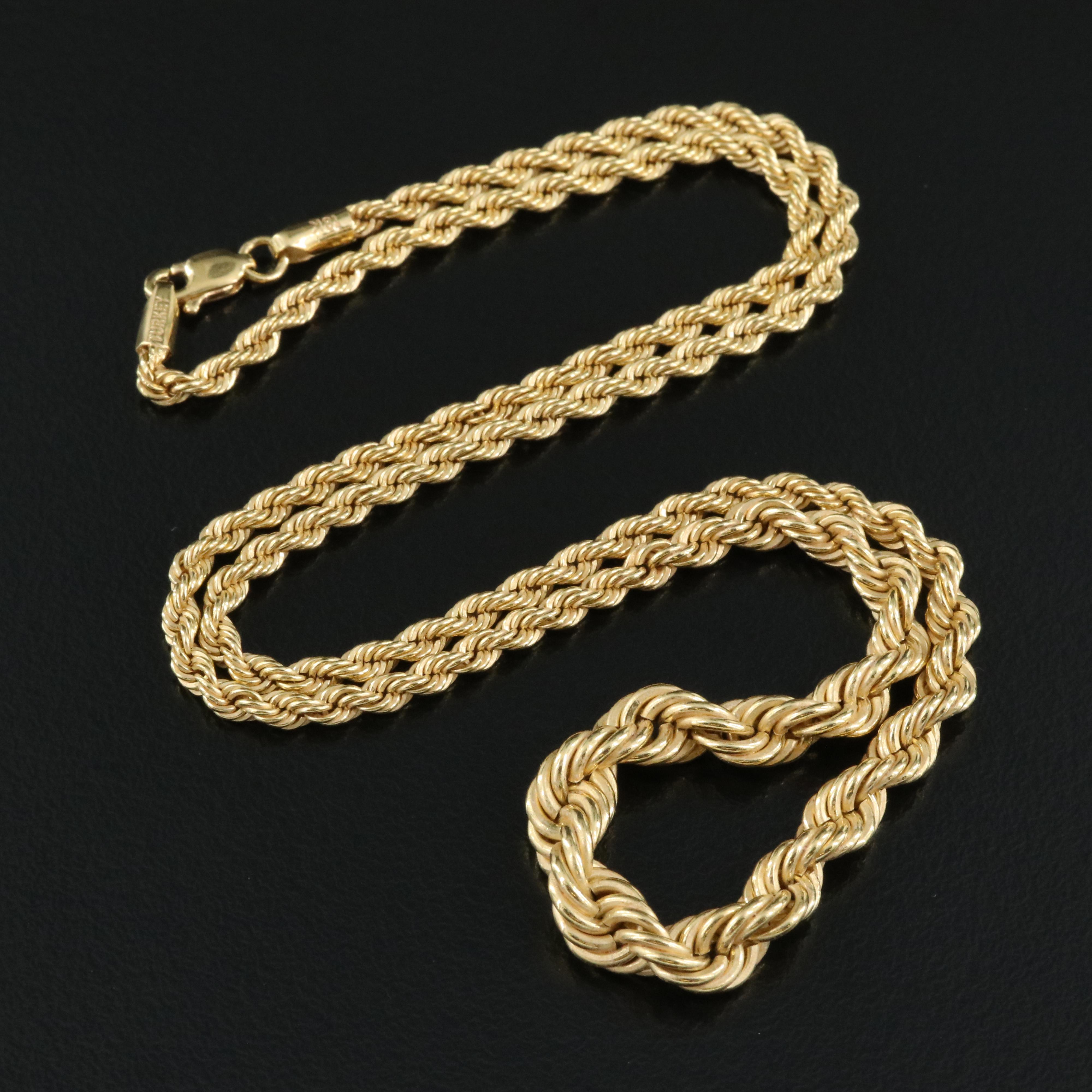 18K Rope Chain