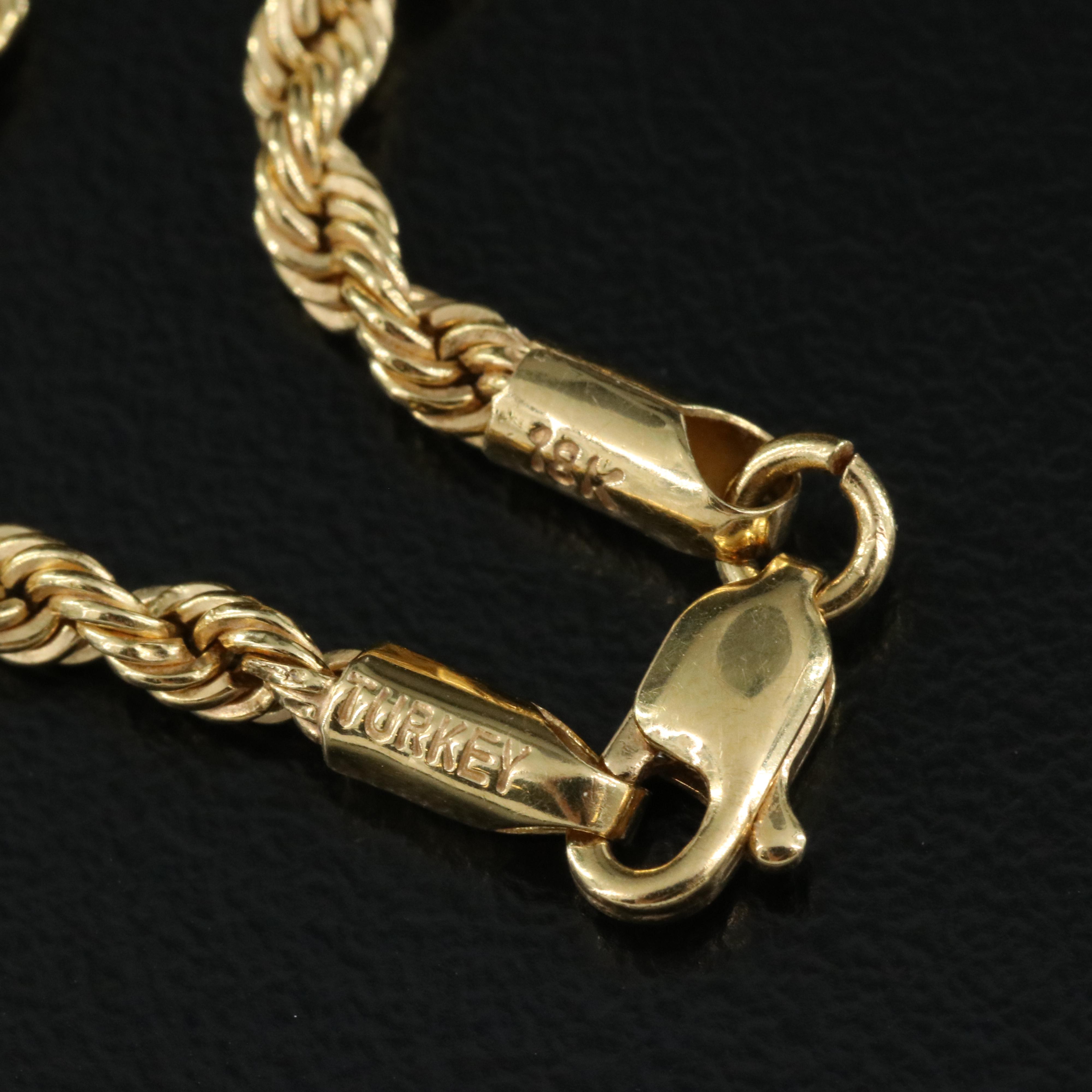 18K Rope Chain