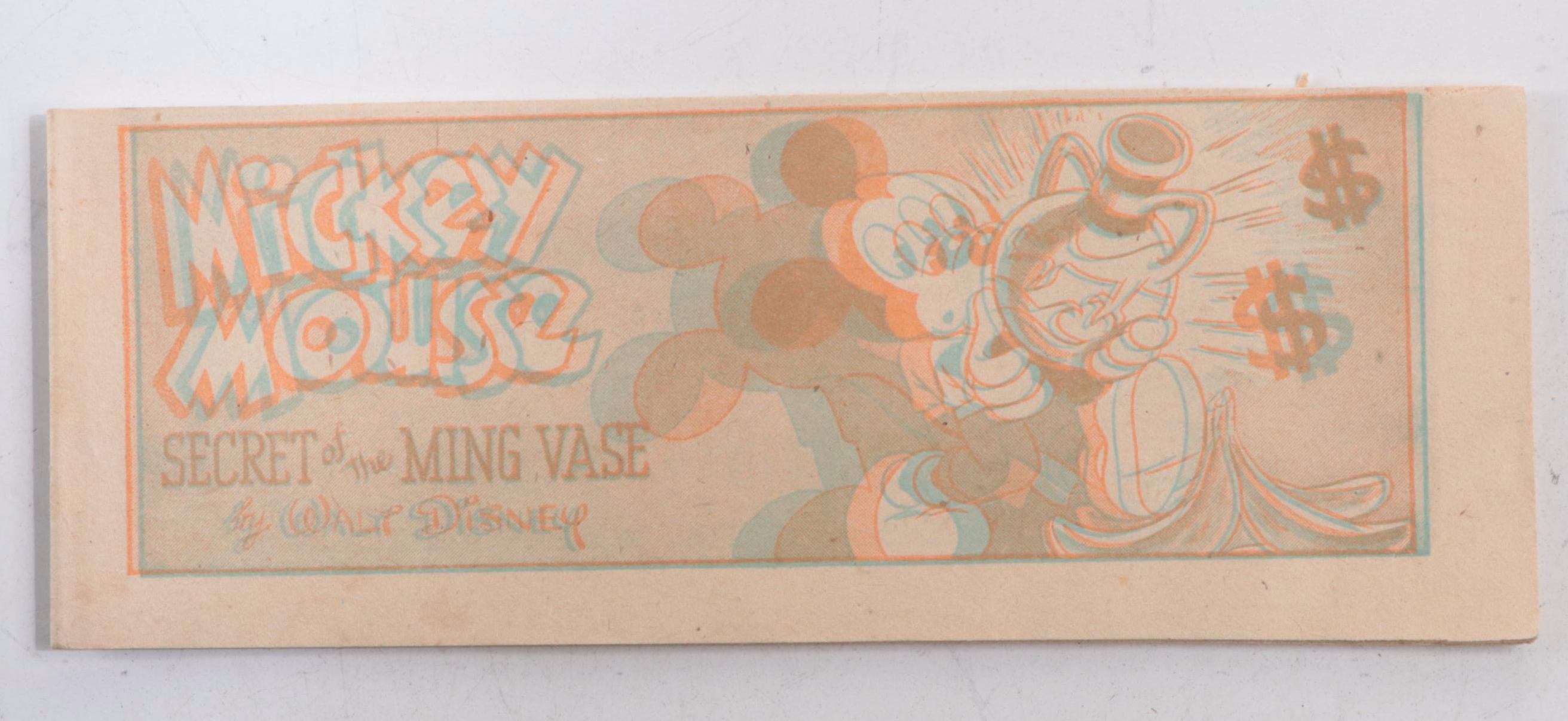 1954 Disney Cheerios 3D Comic Strips with "Mickey Mouse Pirate Plunder" and More