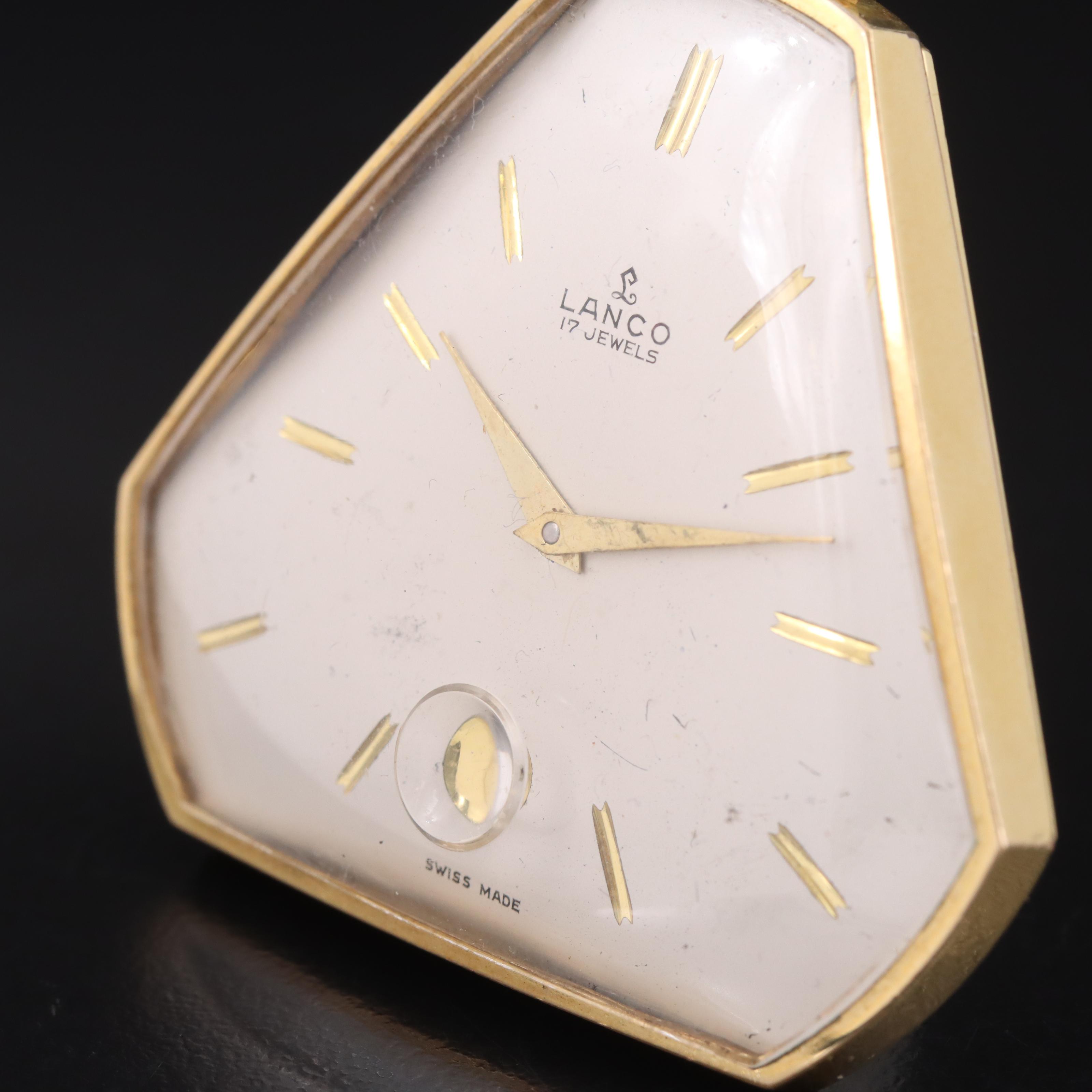 Lanco Swiss Triangle Shape Pocket Watch