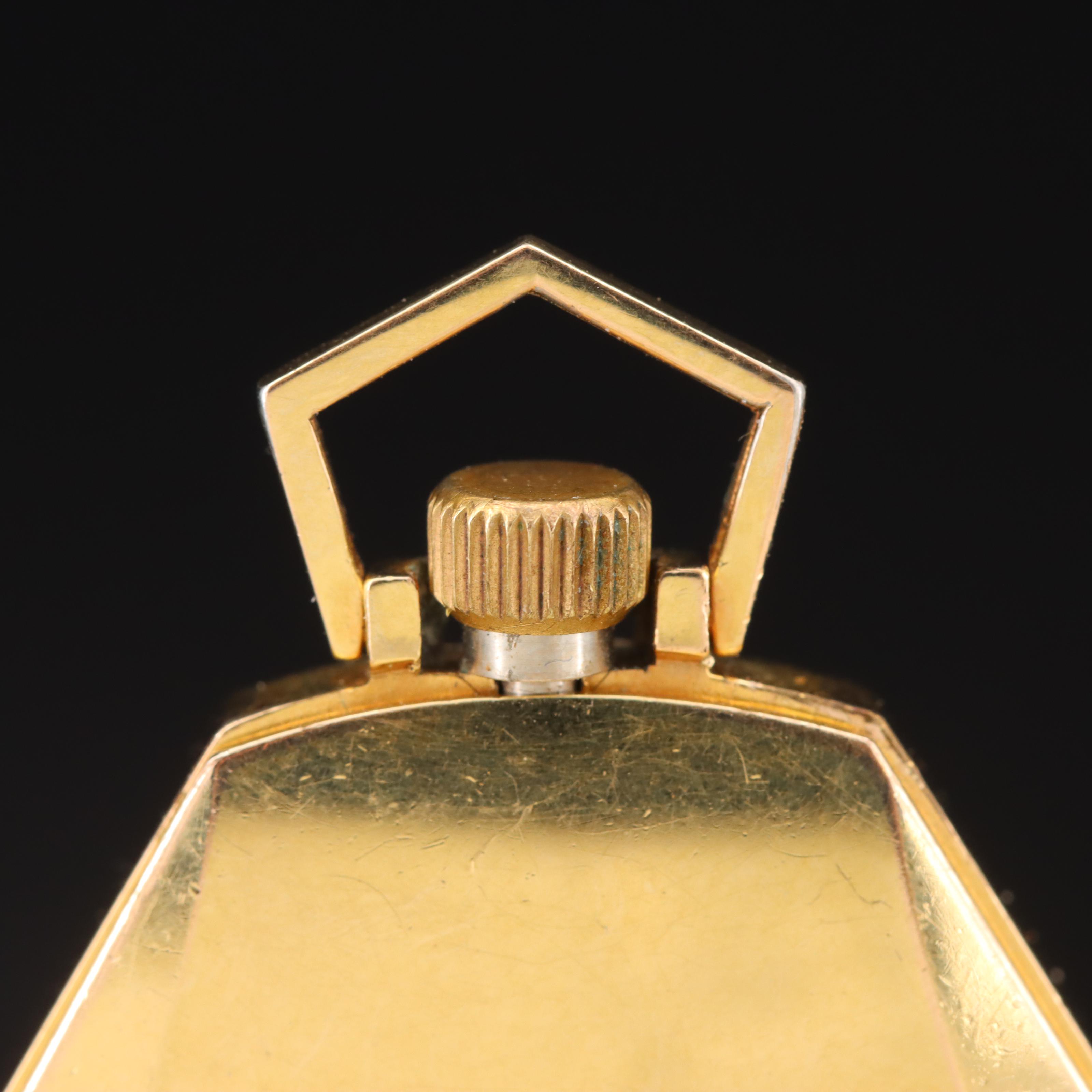 Lanco Swiss Triangle Shape Pocket Watch