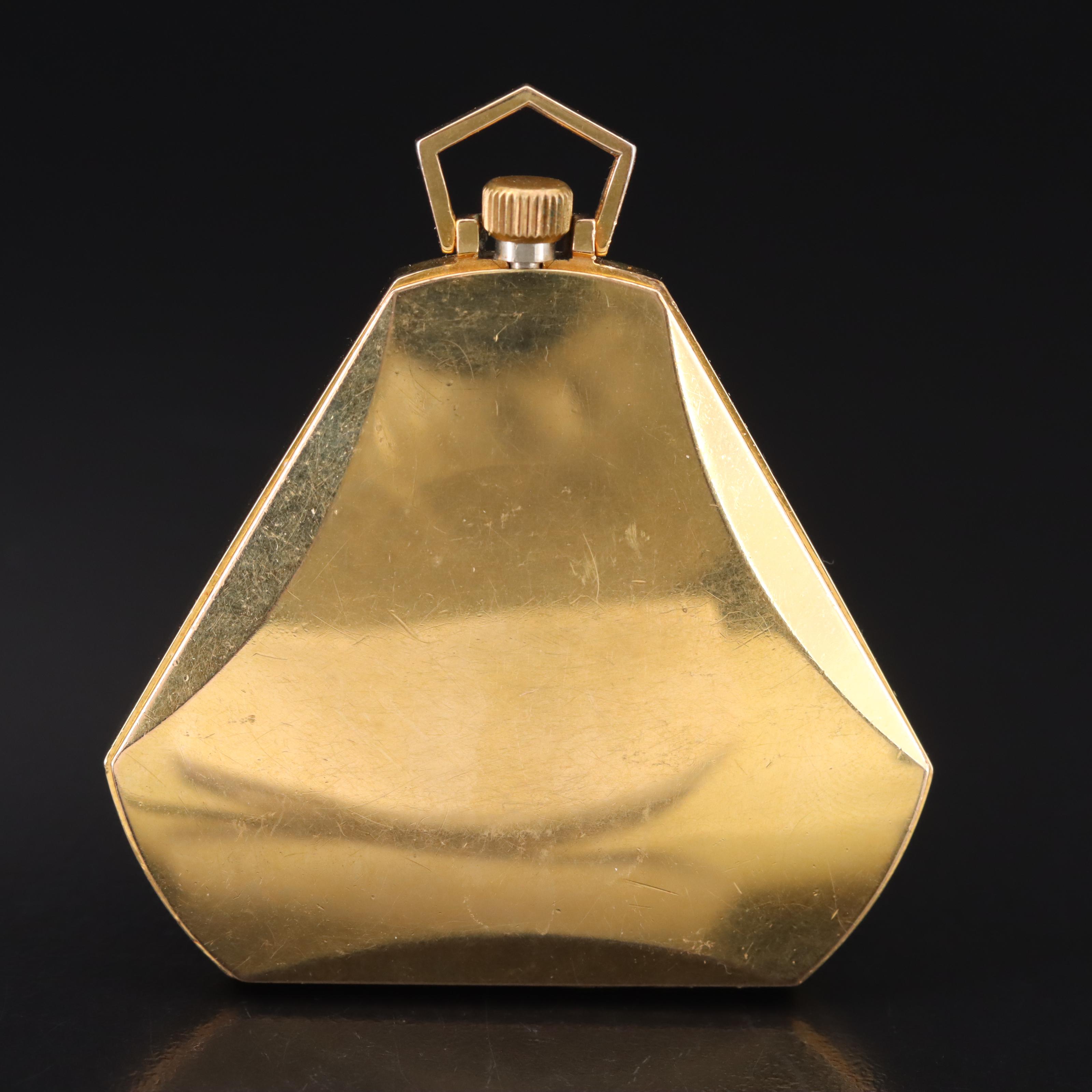 Lanco Swiss Triangle Shape Pocket Watch