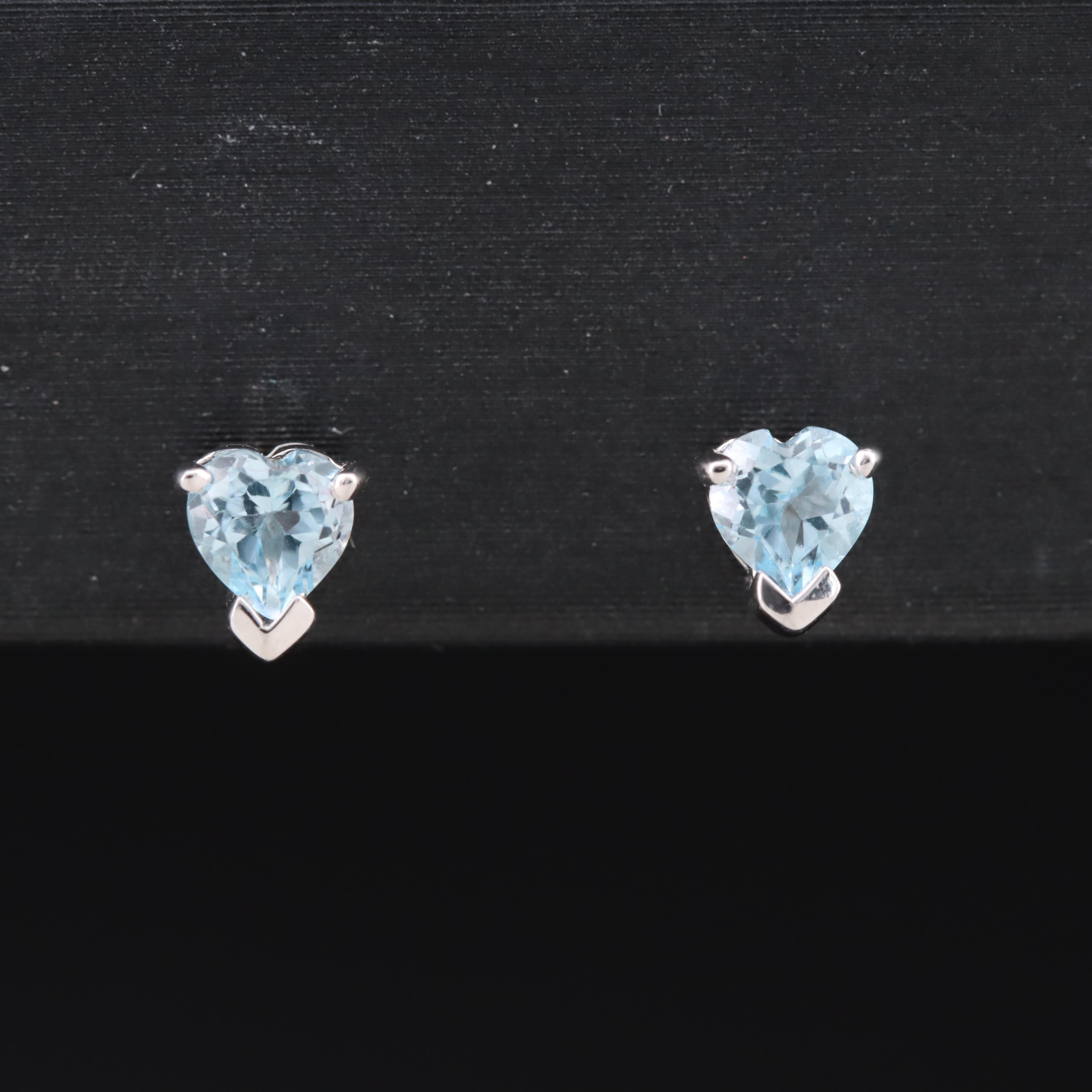 Sterling Sky Blue Topaz Stud Earrings