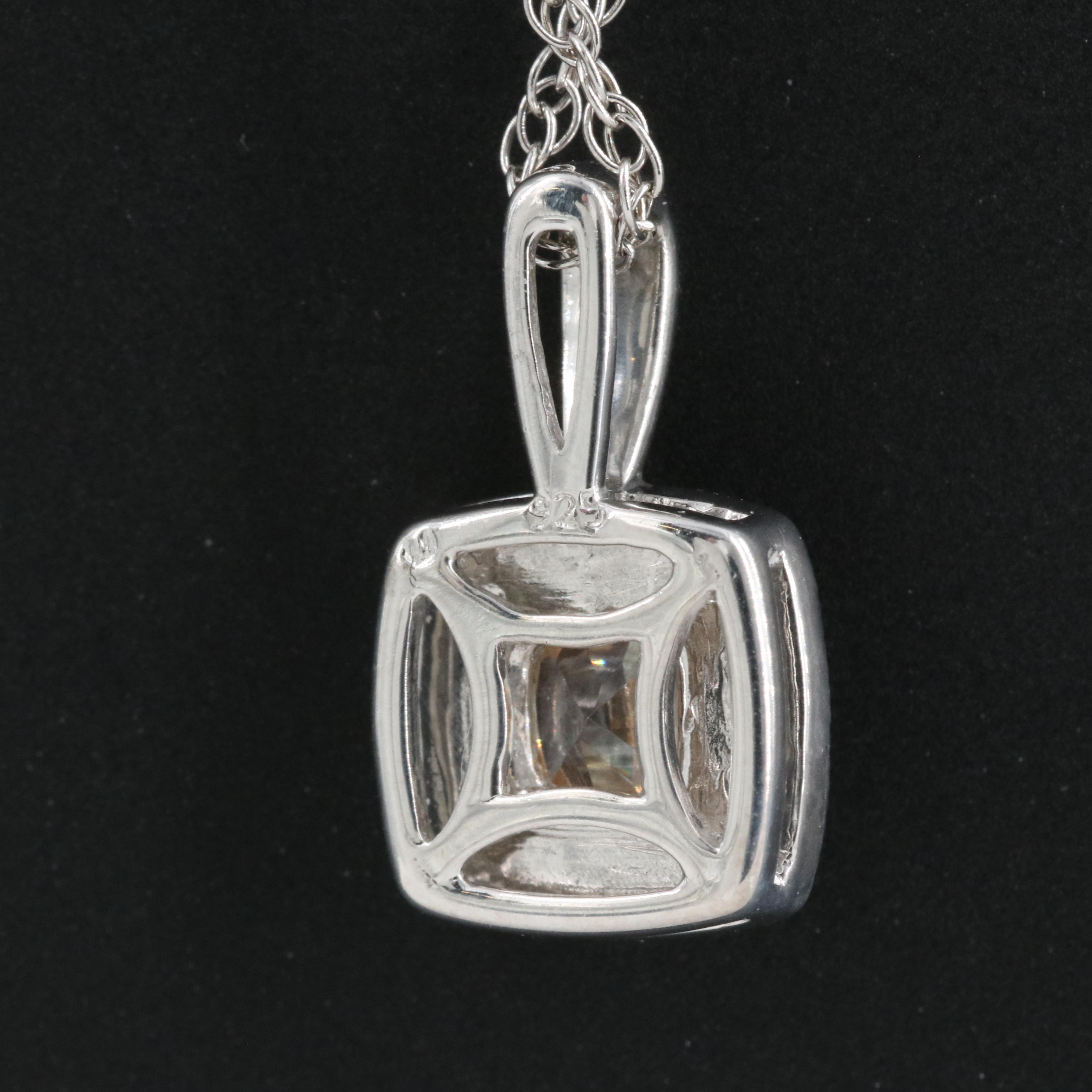 Sterling Cubic Zirconia Pendant Necklace