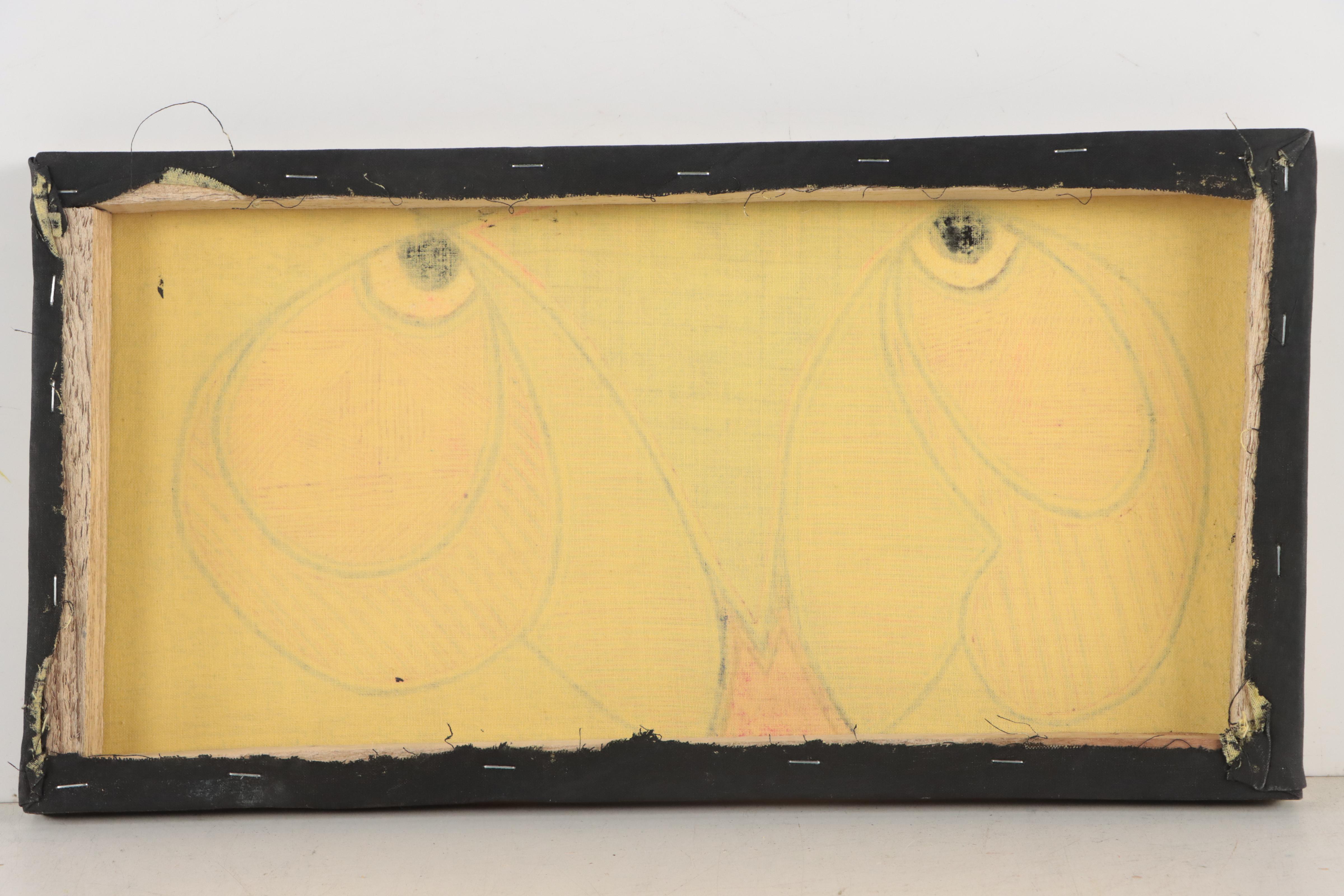 Kayode Buraimoh Stylized Figurative Mixed Media Painting