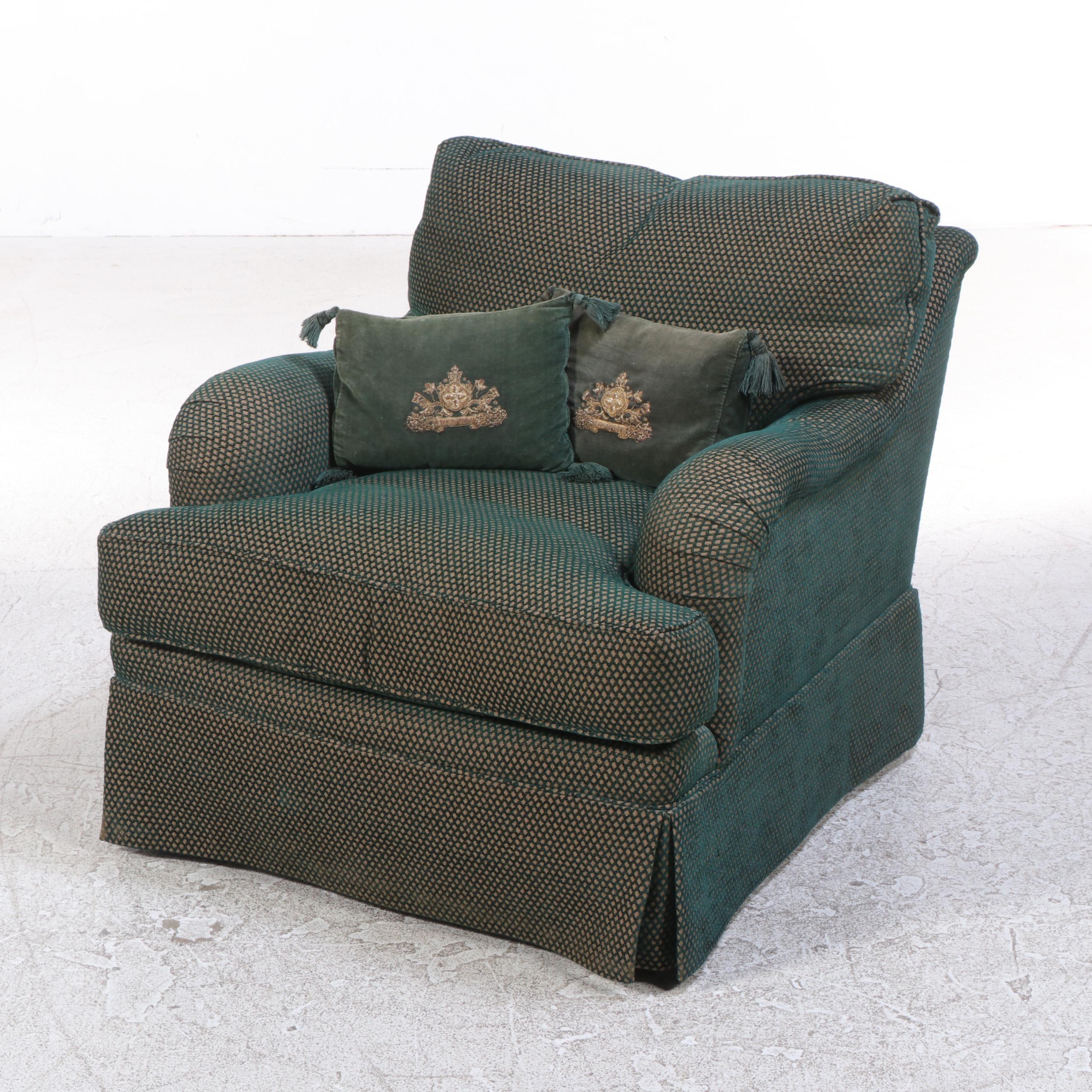 Dapha Furniture Custom-Upholstered English Roll-Arm Easy Chair